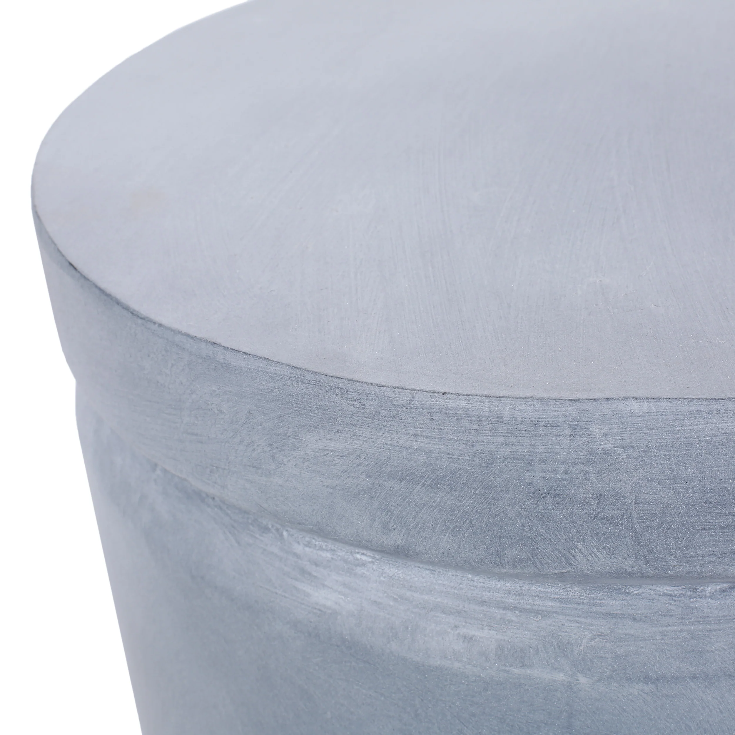 Camino Outdoor Lightweight Concrete Side Table, Light Gray - furnishings