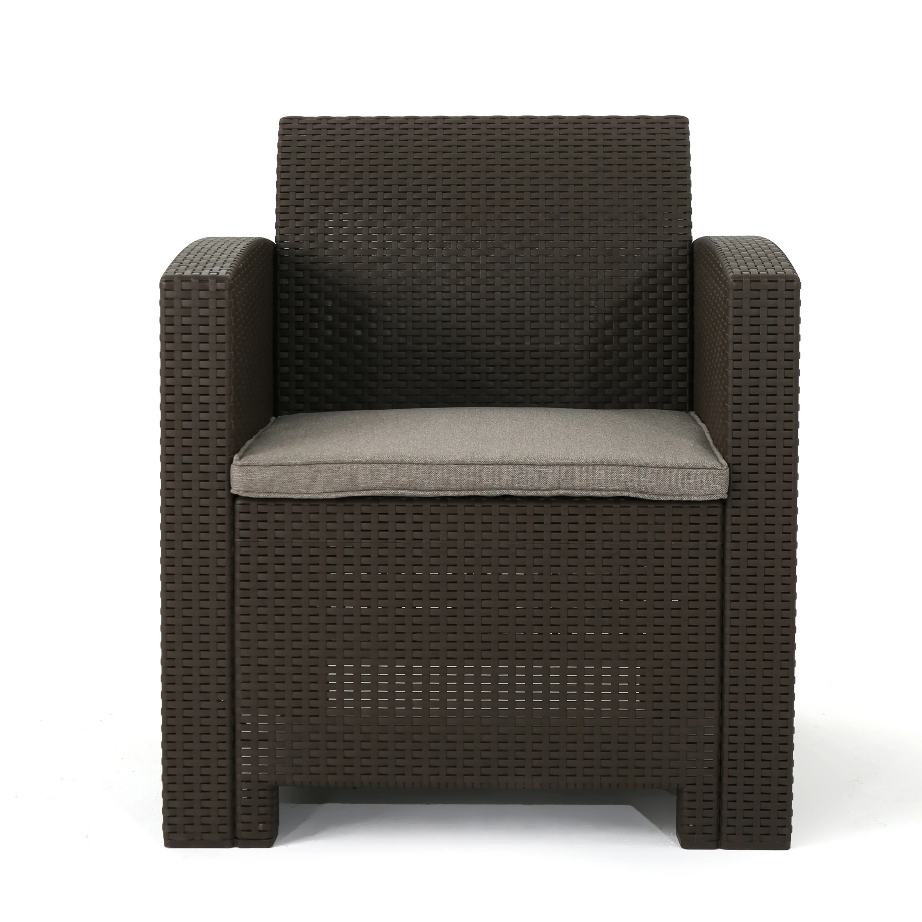 Ellie Outdoor Faux Wicker Club Chair - furnishings
