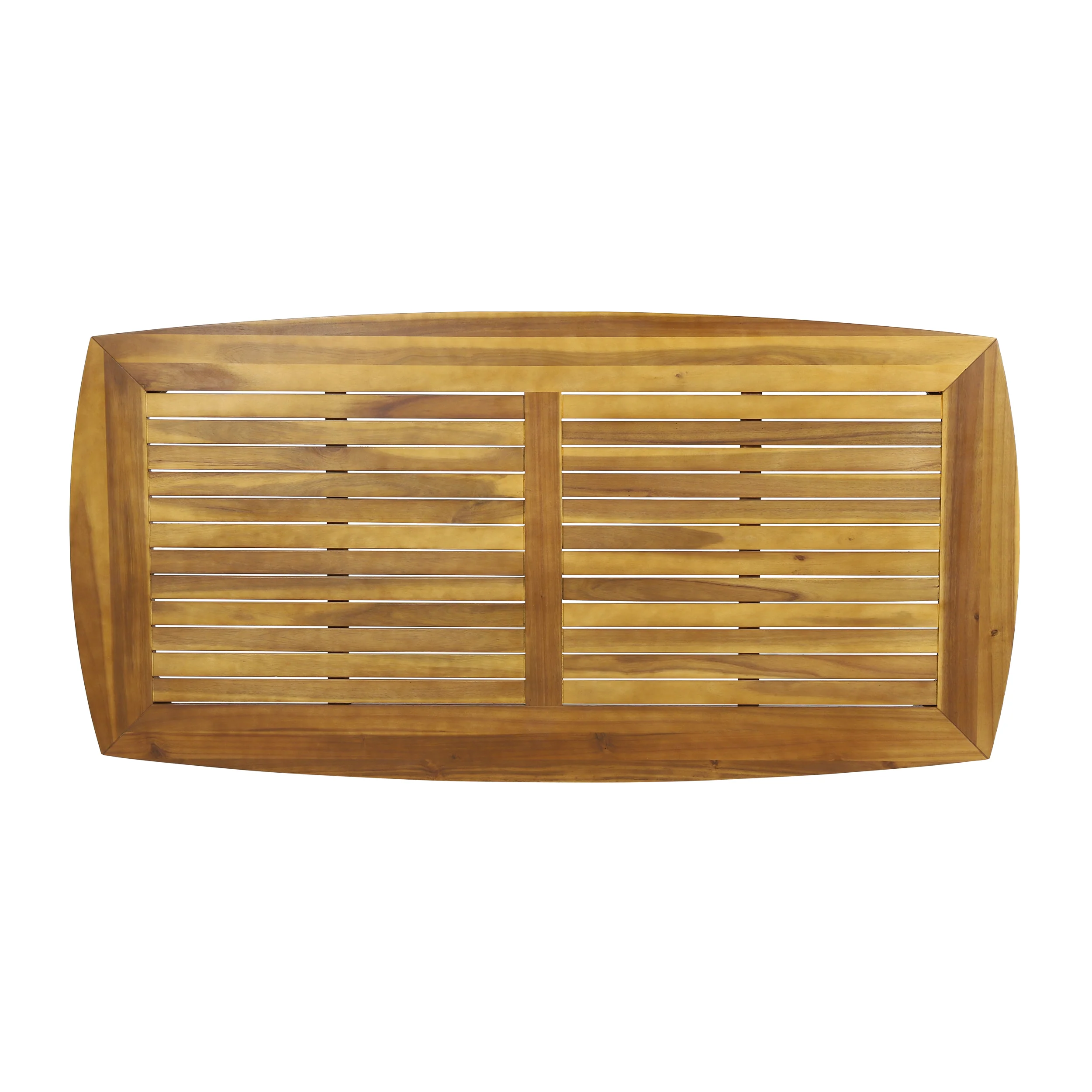 Cote Teak Finish Acacia Wood Outdoor Dining Table - furnishings