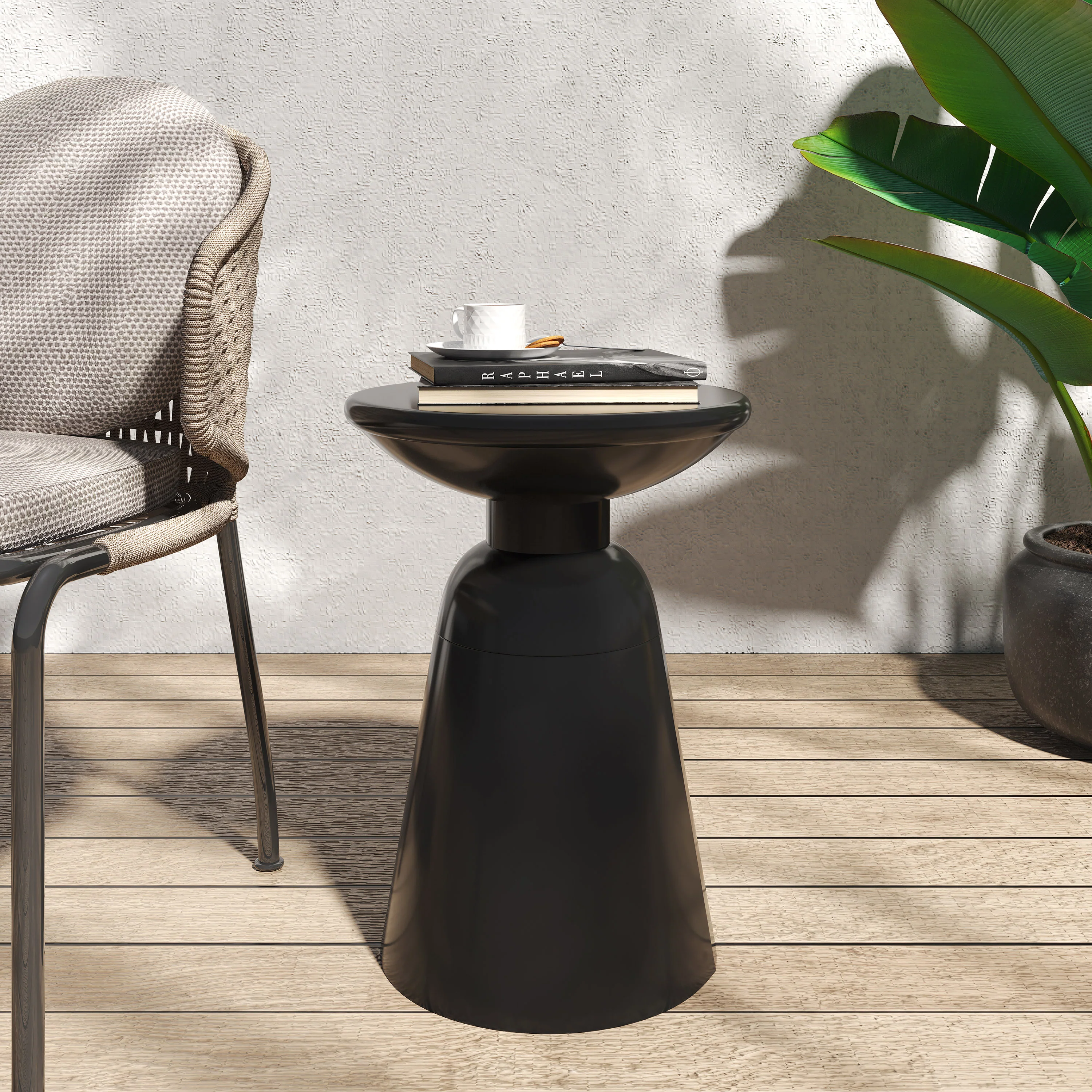 Soto Outdoor Metal Side Table - furnishings