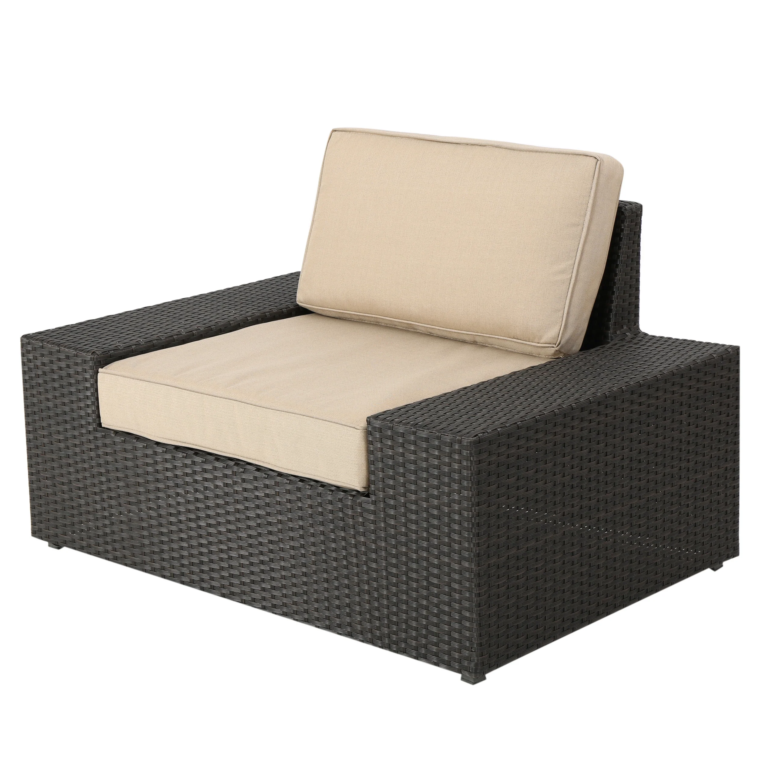 Felicity Outdoor Wicker Club Chair with Cushions - furnishings