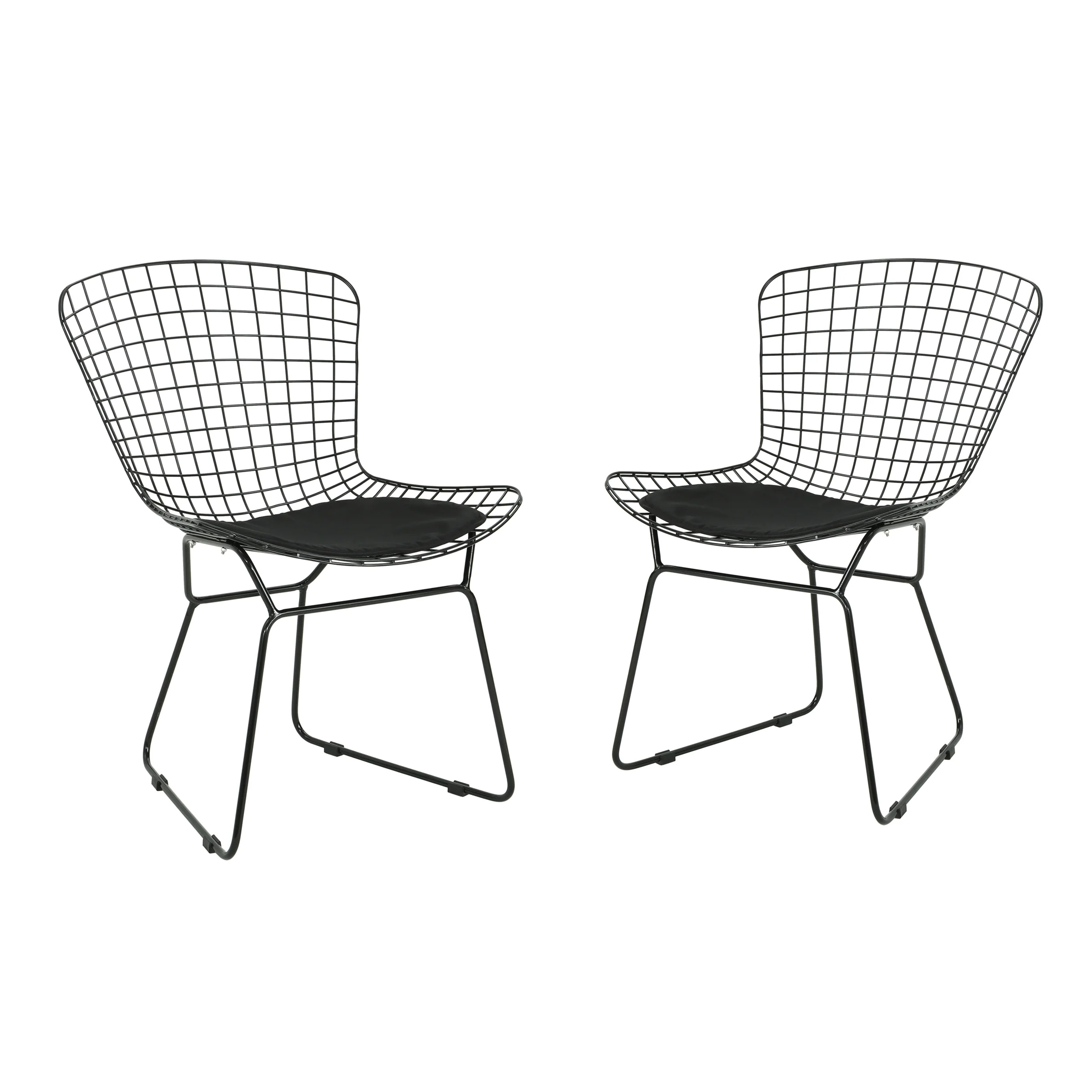 Fonda Outdoor Iron Chairs (Set of 2) - furnishings