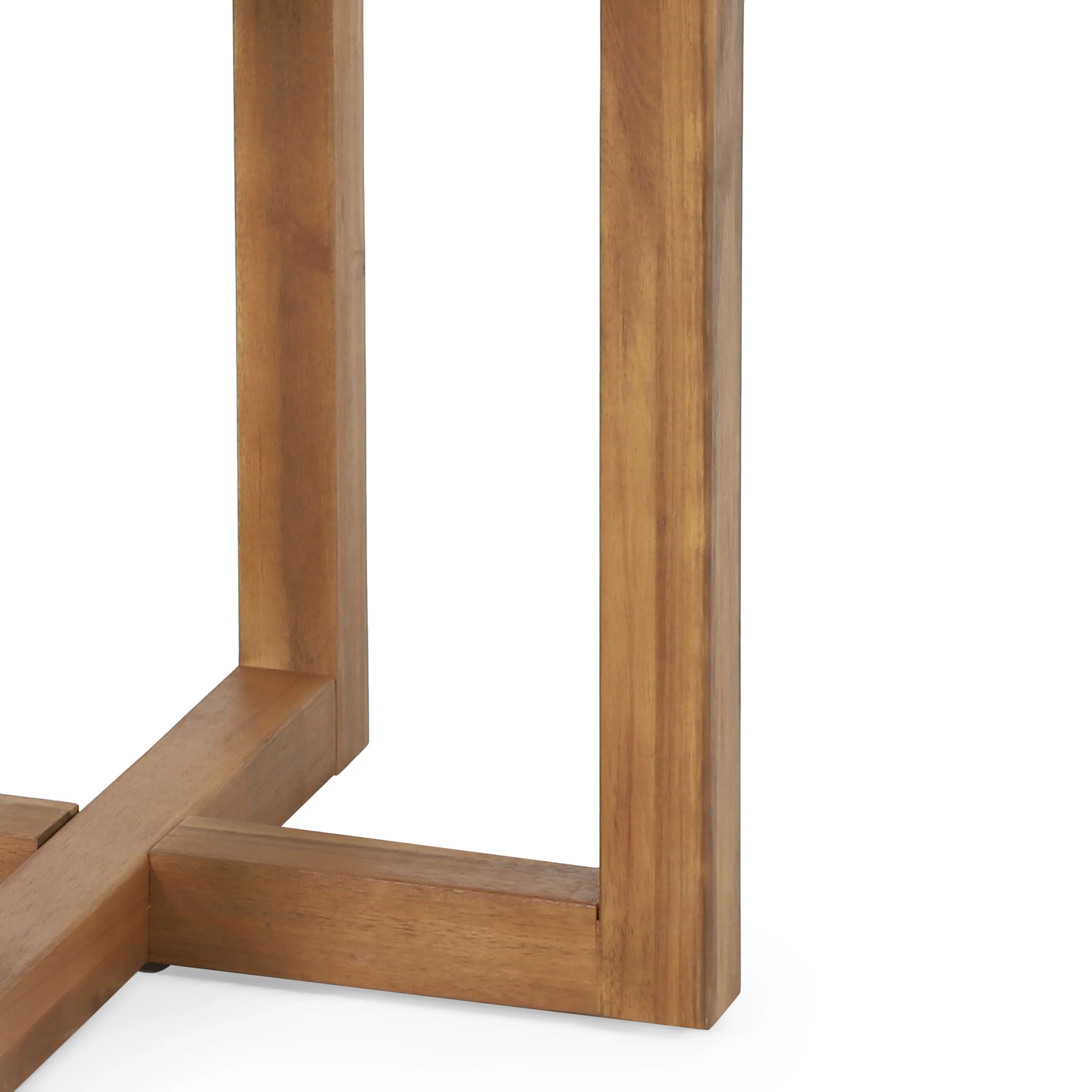 Hobbs Outdoor Acacia Wood Circular Side Table, Teak - furnishings