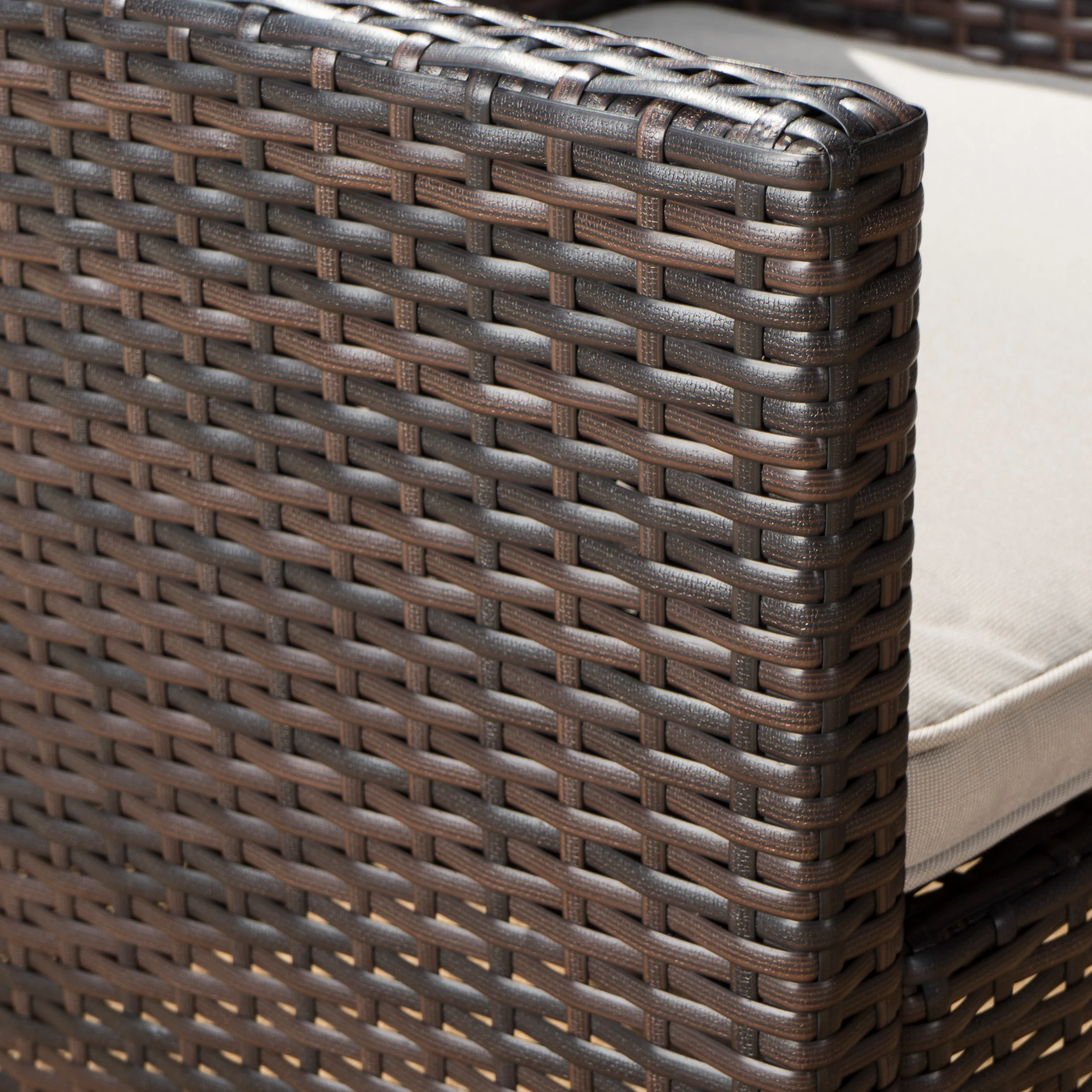 Cyrus Outdoor Wicker Dining Chairs with Water Resistant Cushions (Set of 2) - furnishings