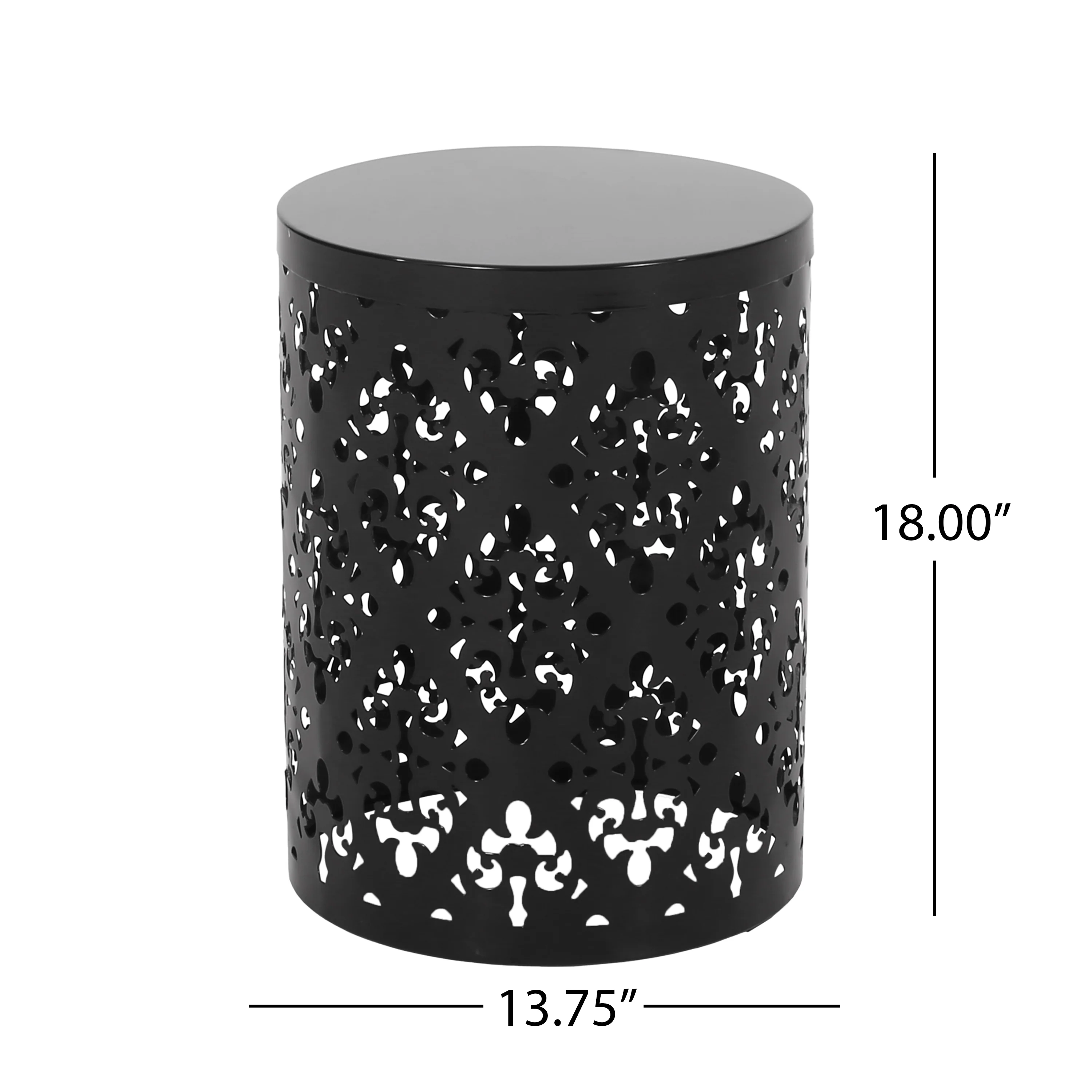 Verdugo Outdoor Metal Side Table - furnishings