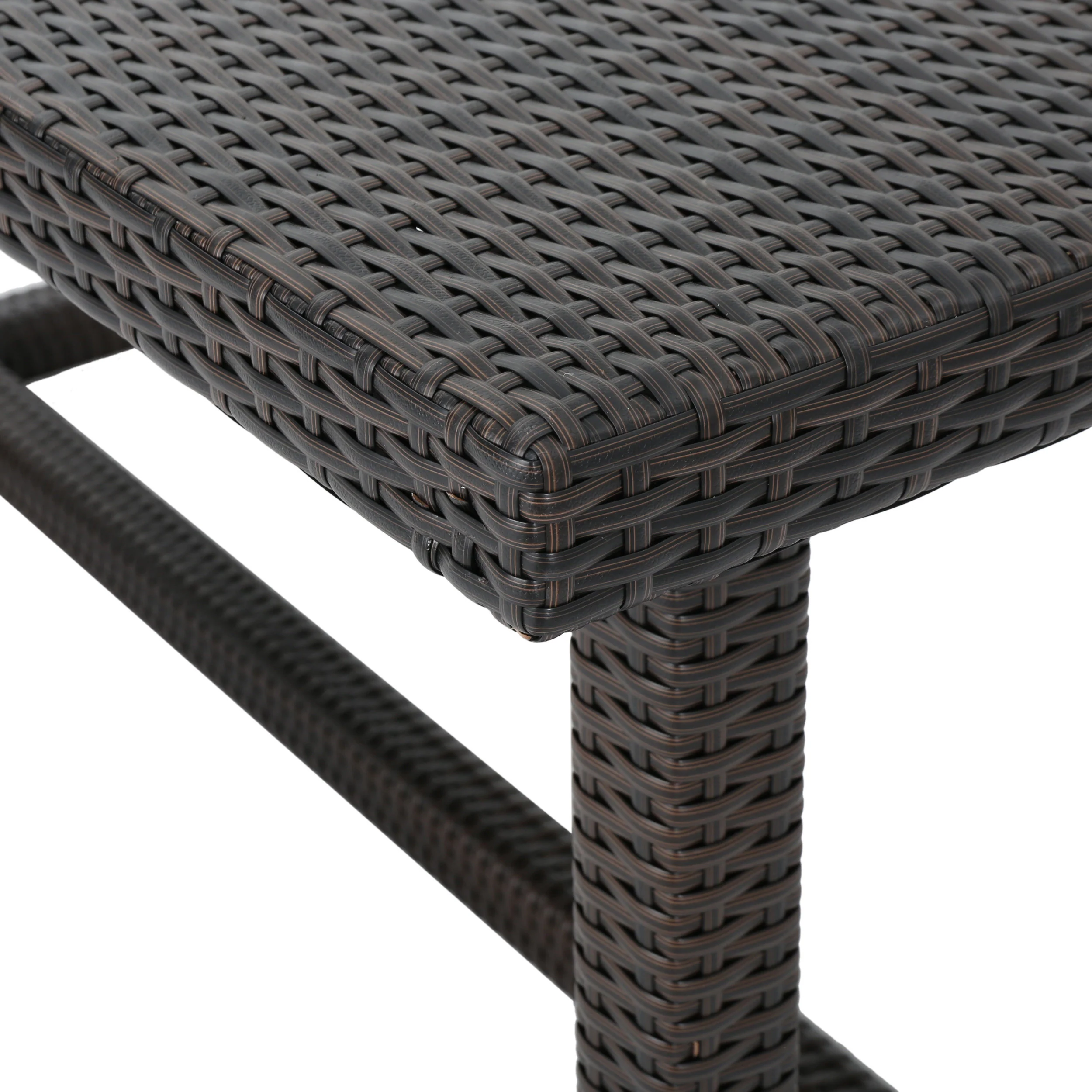 Malibu Outdoor 59 Inch Wicker Dining Table - furnishings