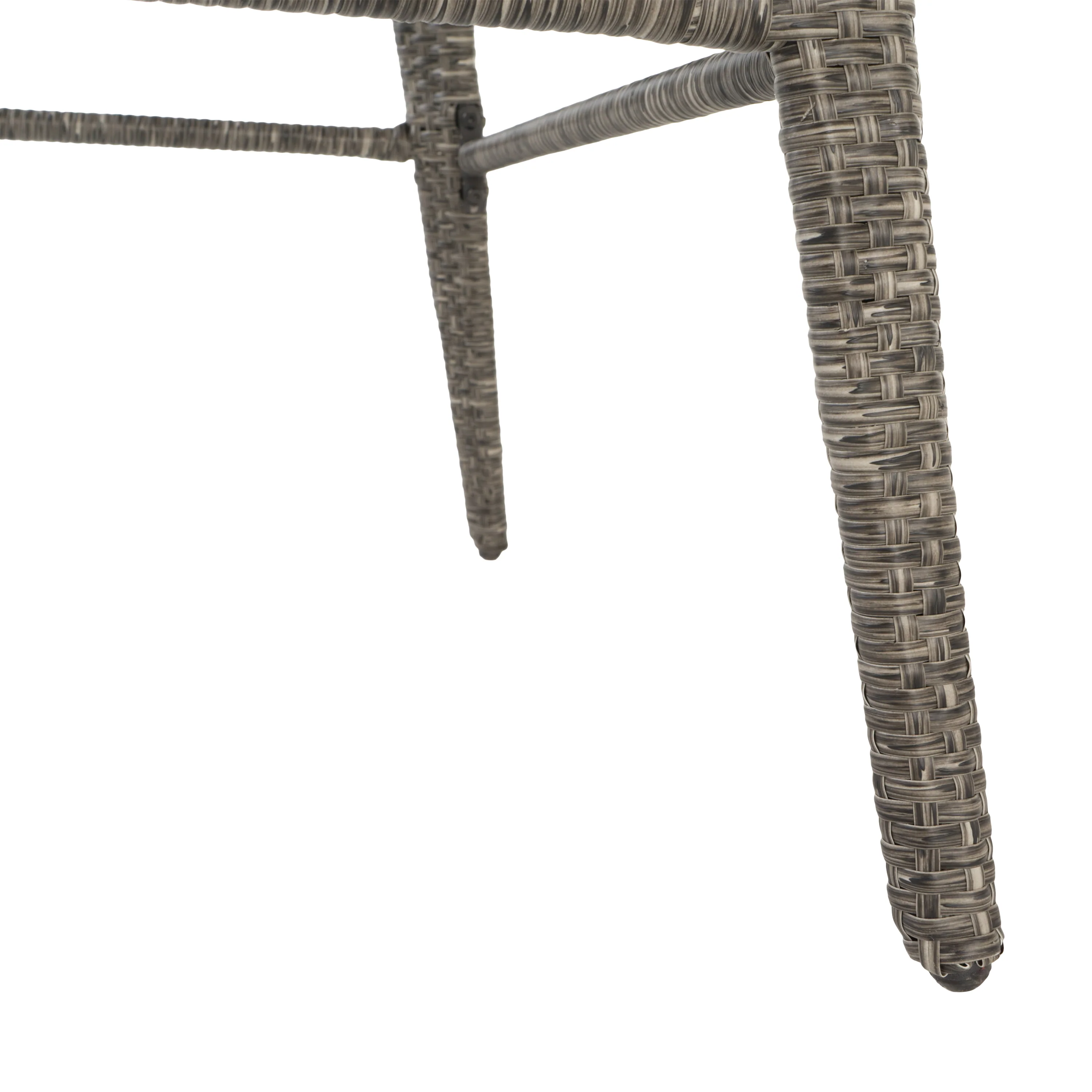 Budva Outdoor Gray Wicker Bar Table - furnishings