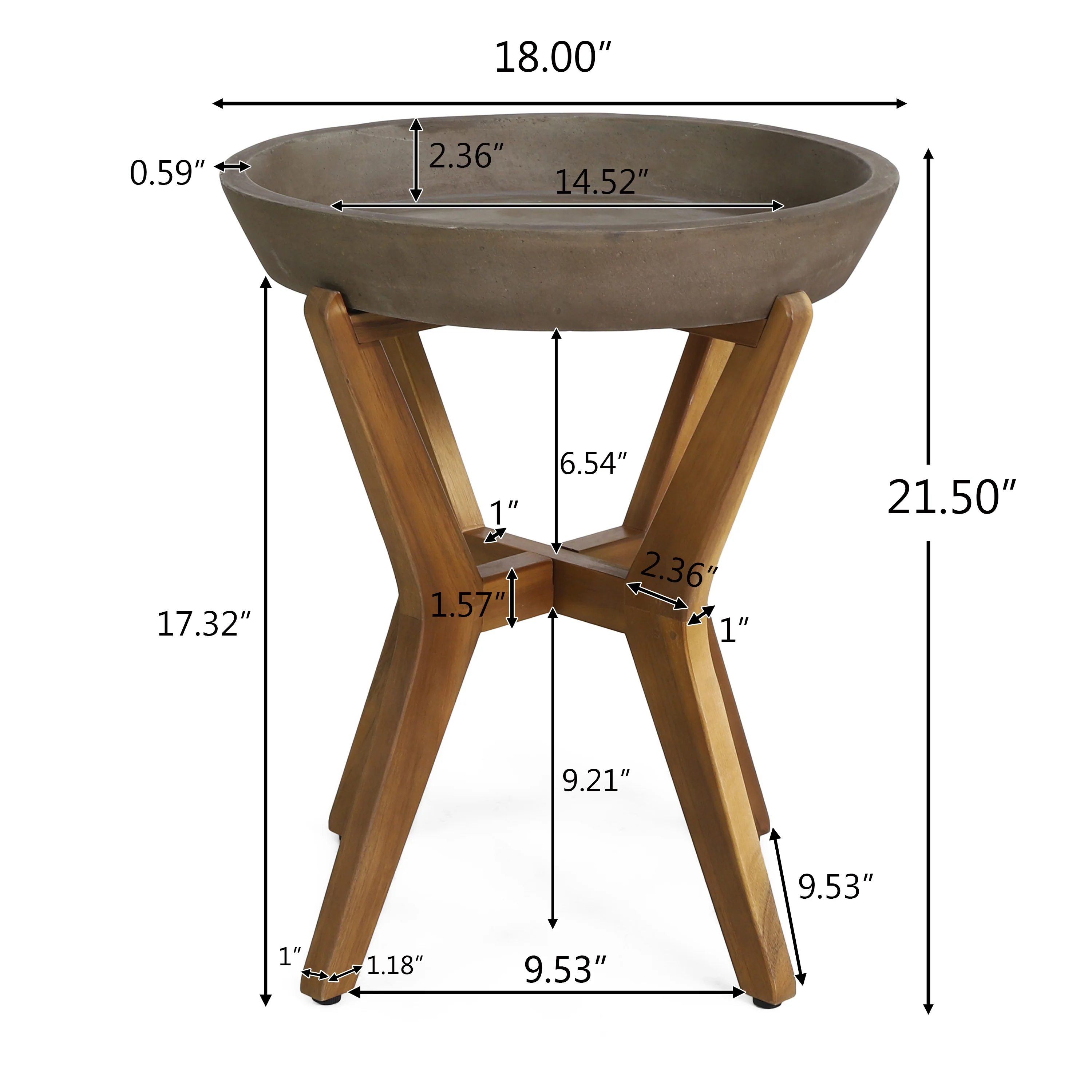 Hobson Outdoor Side Table - furnishings