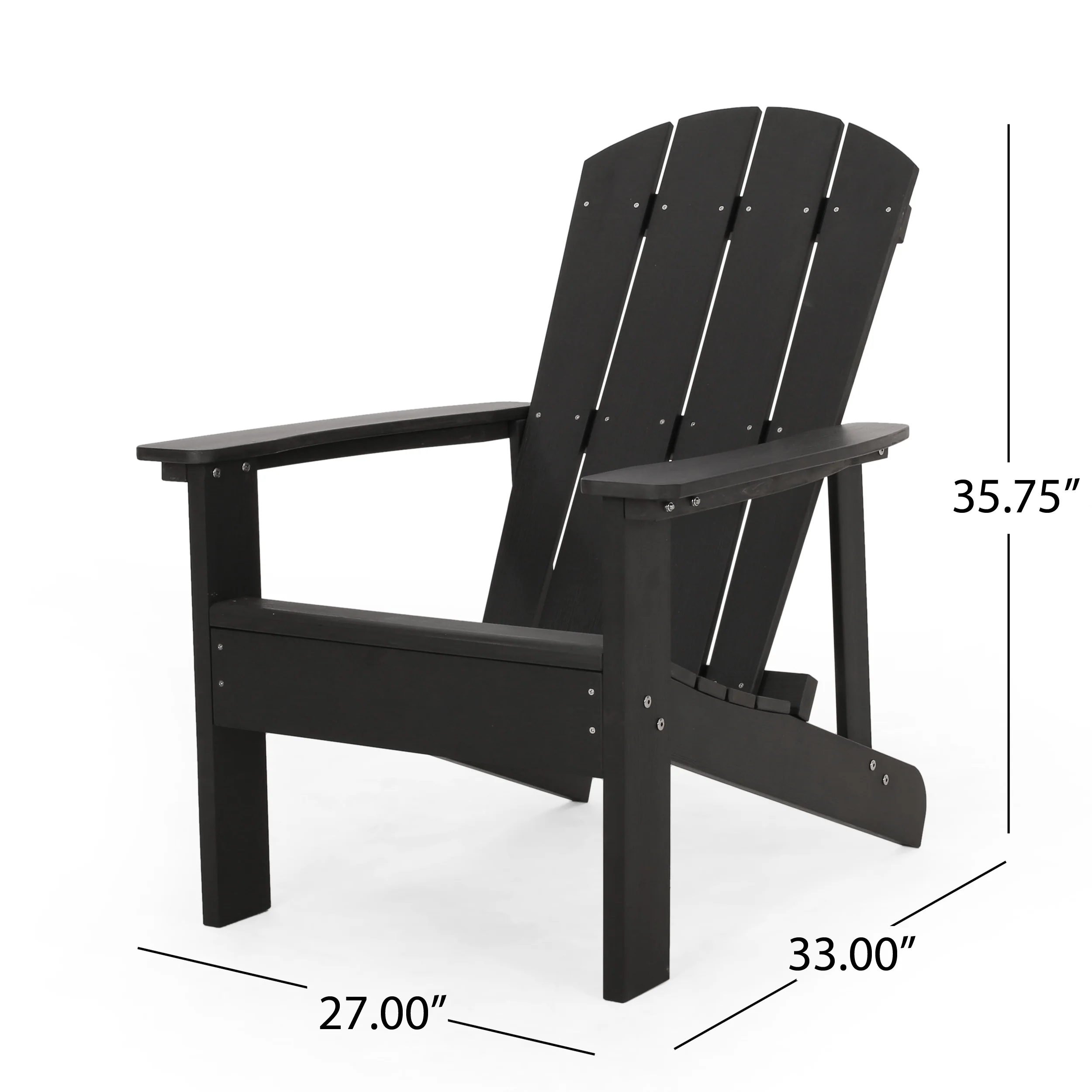Anastasija Outdoor Faux Wood Adirondack Chair - furnishings