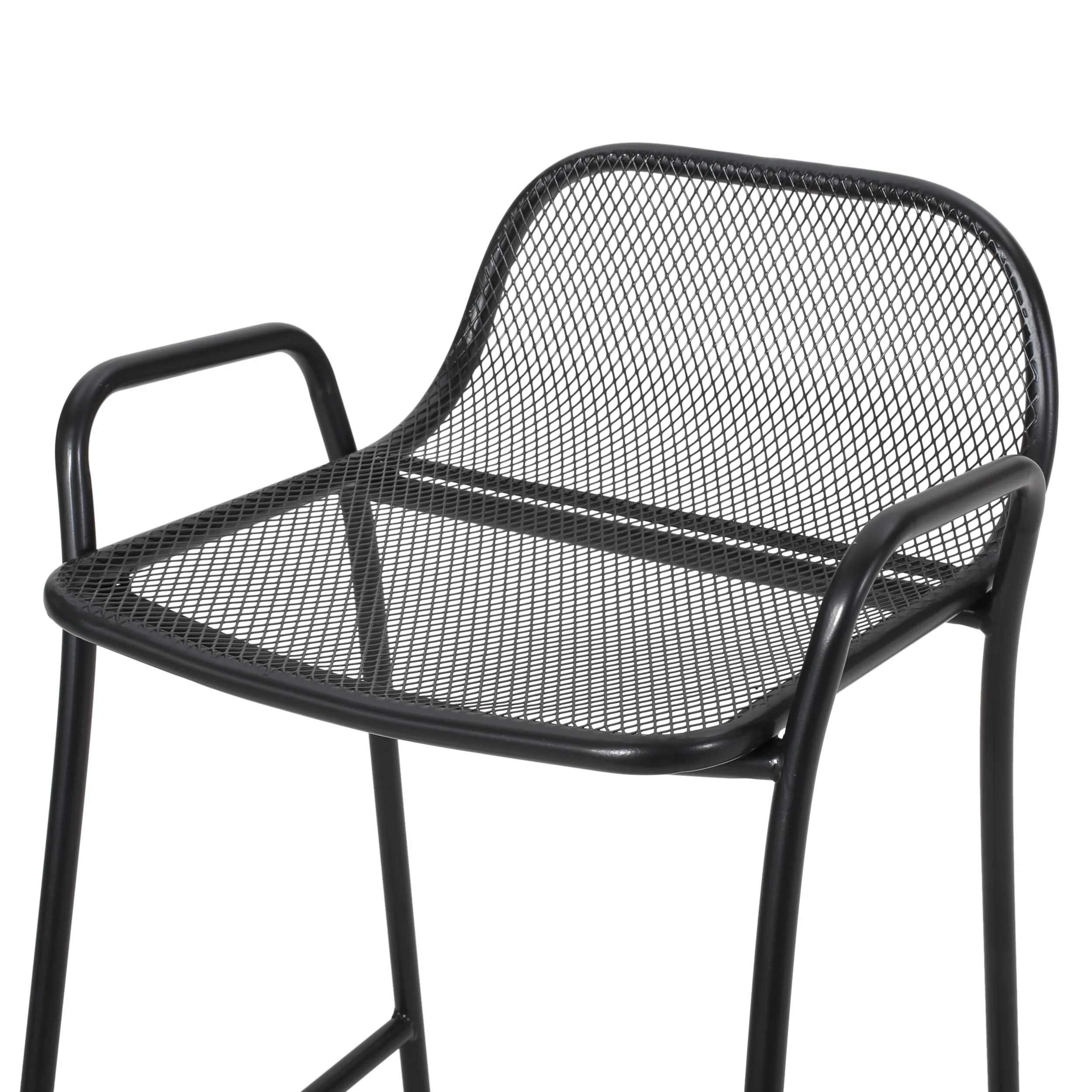 Linda Modern Iron Barstool (Set of 4) - furnishings