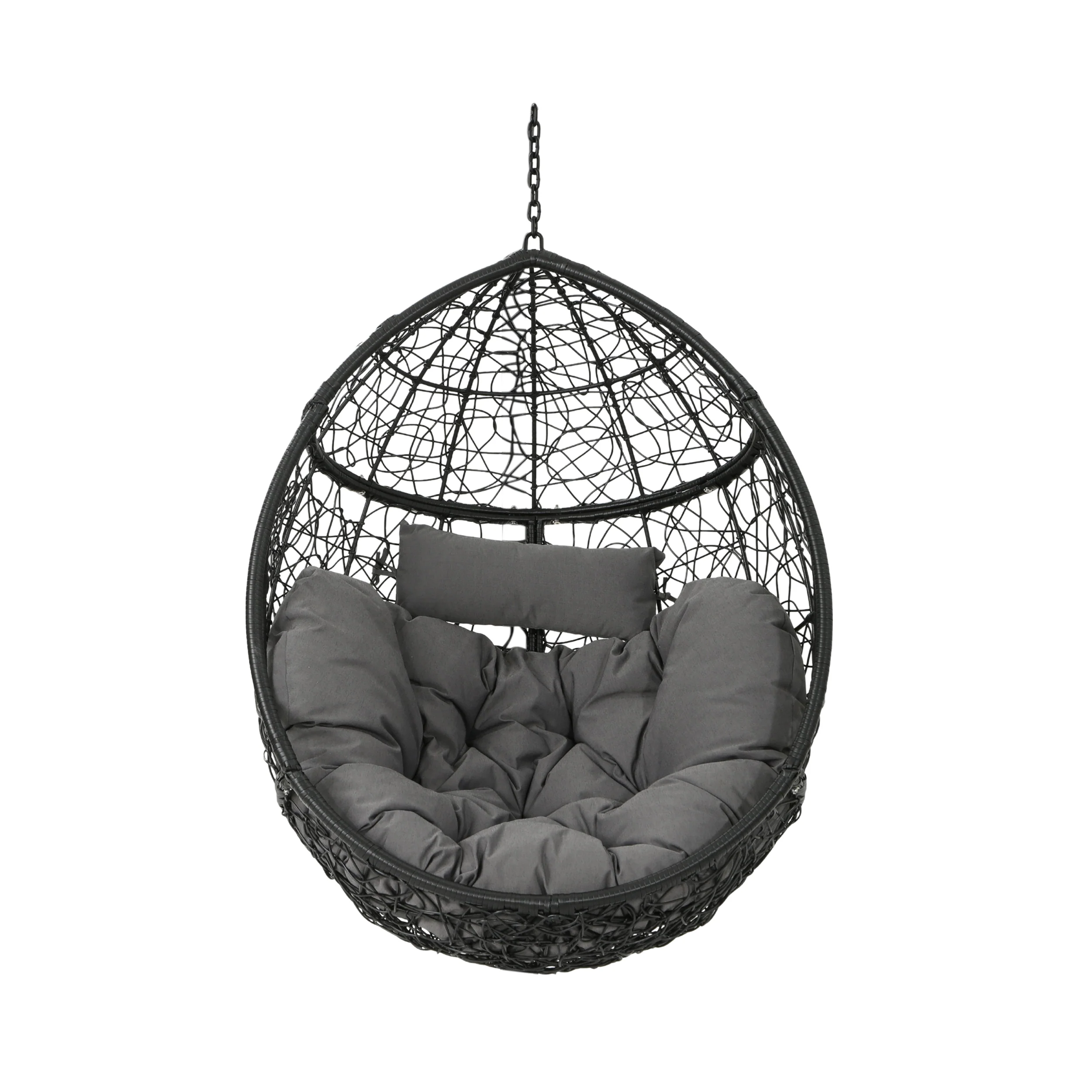 Yosiyah Indoor/Outdoor Hanging Teardrop / Egg Chair (Stand Not Included) - furnishings