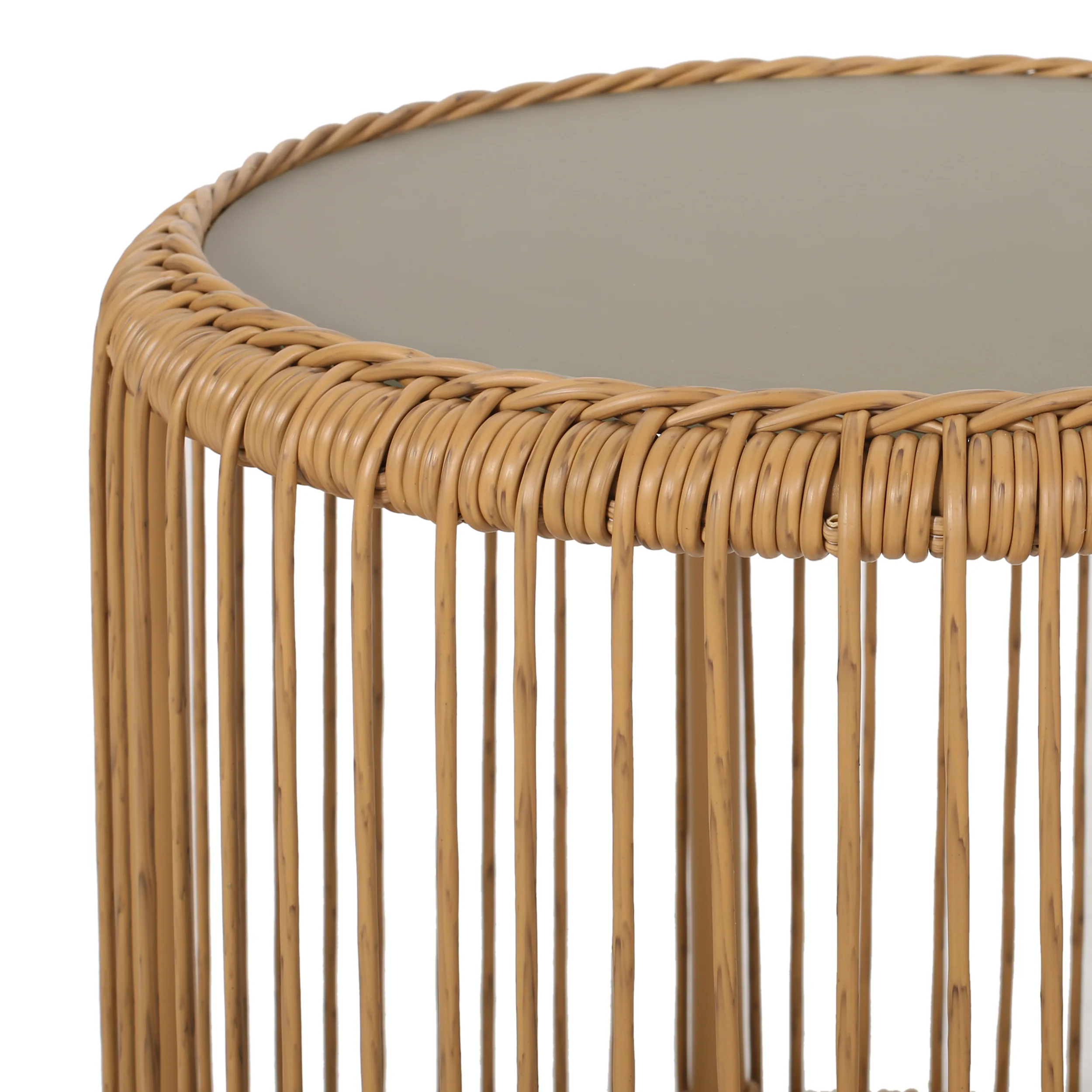 Aurelius Outdoor 3 Piece Wicker Chat Set - furnishings