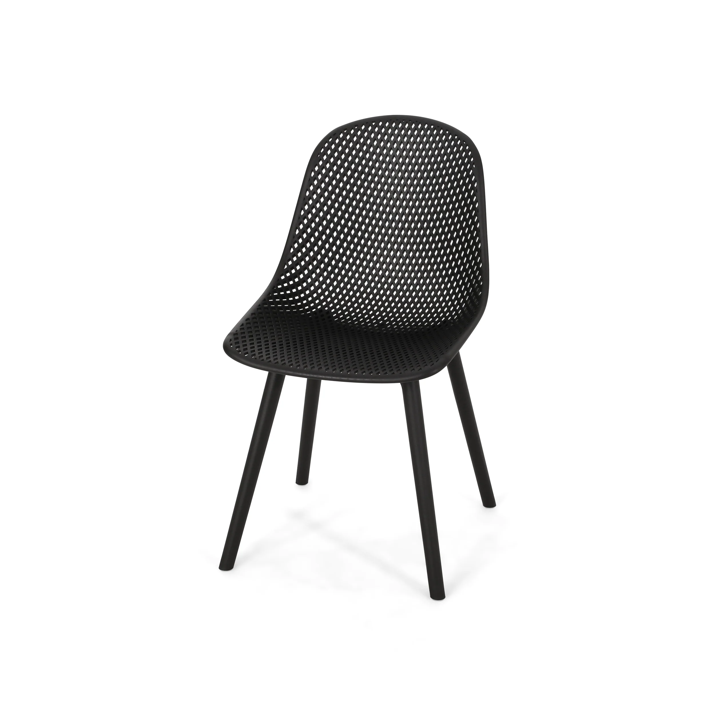 Yazmeen Outdoor Modern Dining Chair (Set of 4) - furnishings