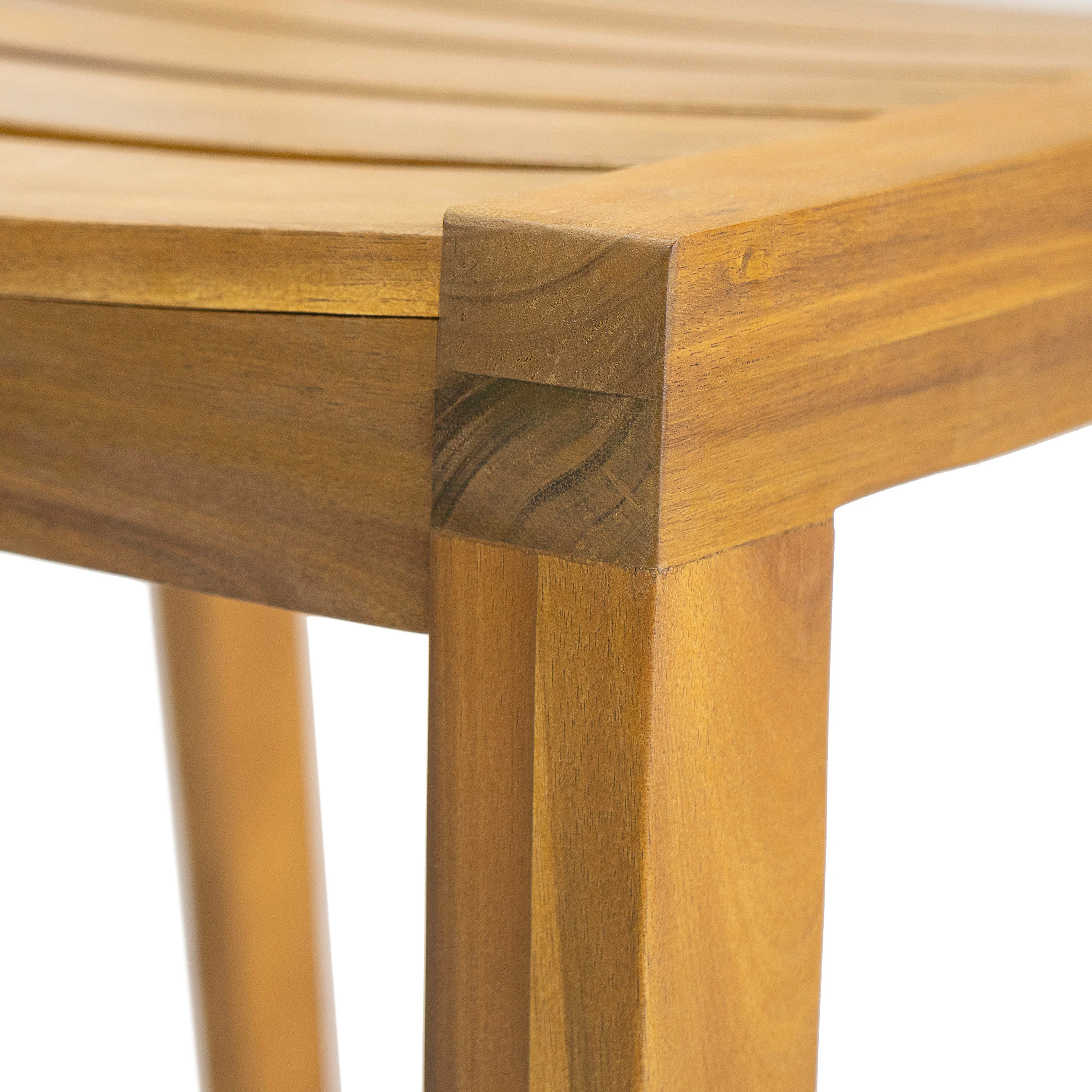 Thaner Teak Acacia Wood Outdoor Patio Dining Side Chairs, Set of 2 - furnishings