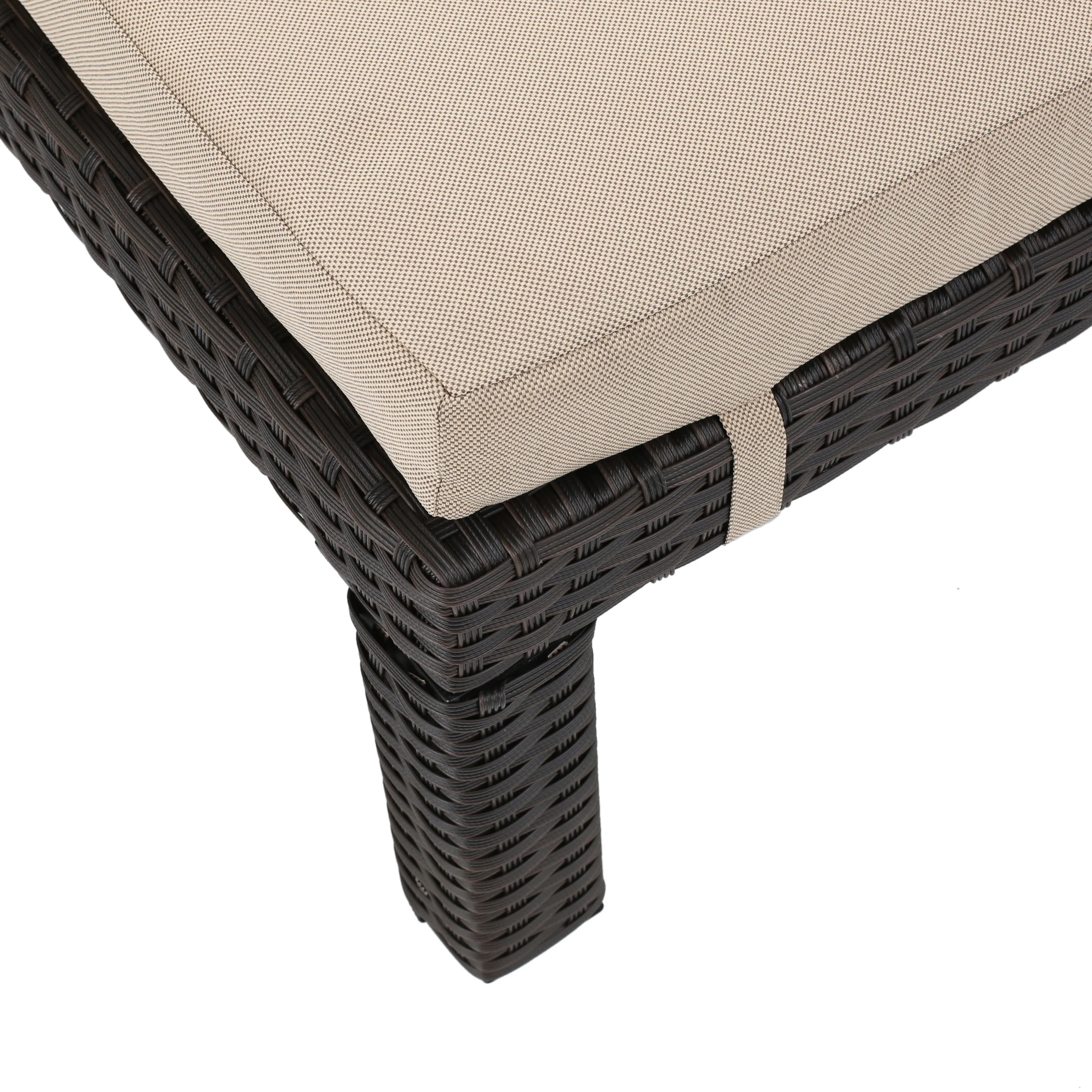 Feronia Outdoor 13 Pc Wicker Patio Set w/ Water Resistant Cushions - furnishings