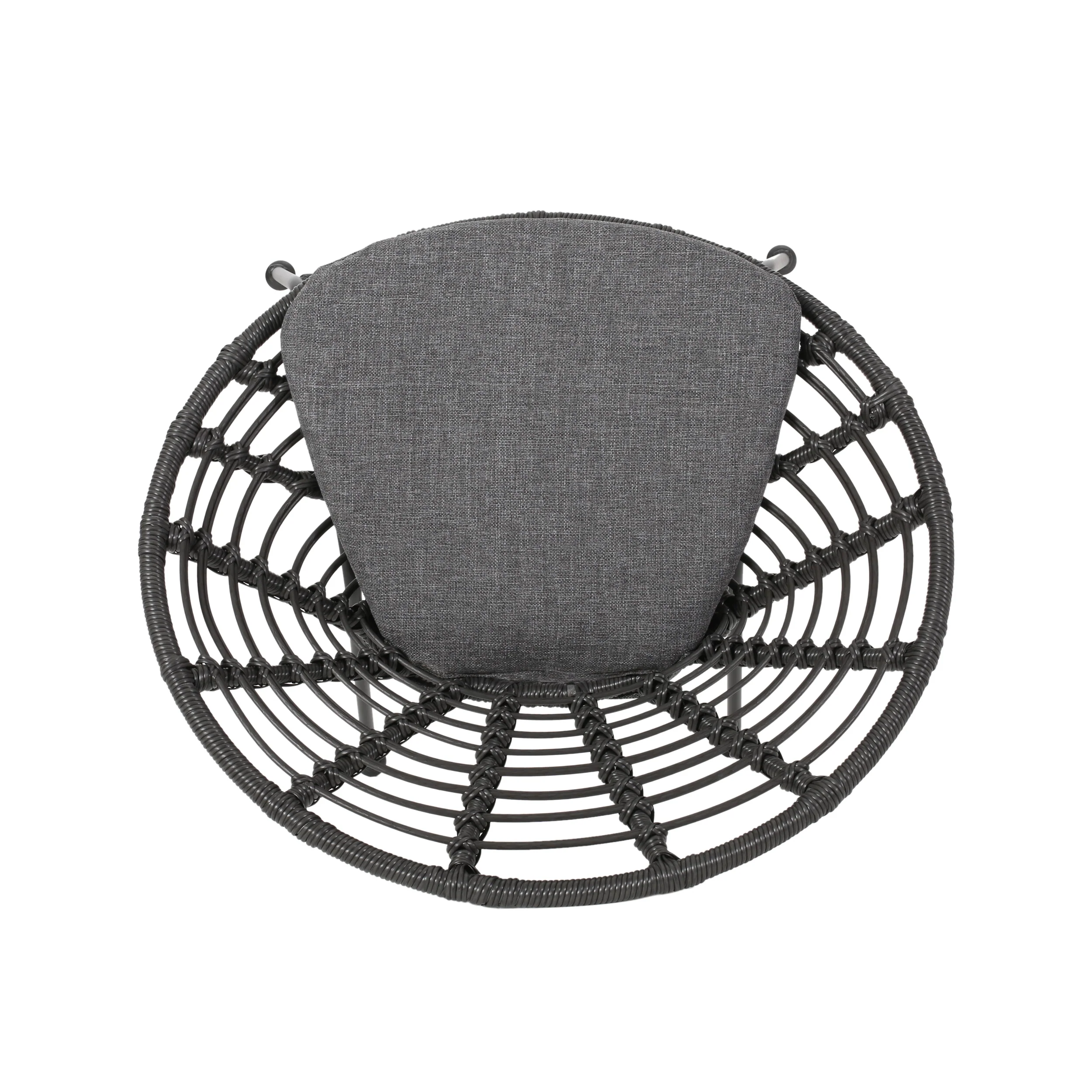Keegan Outdoor Wicker Dining Chair with Cushion (Set of 2) - furnishings