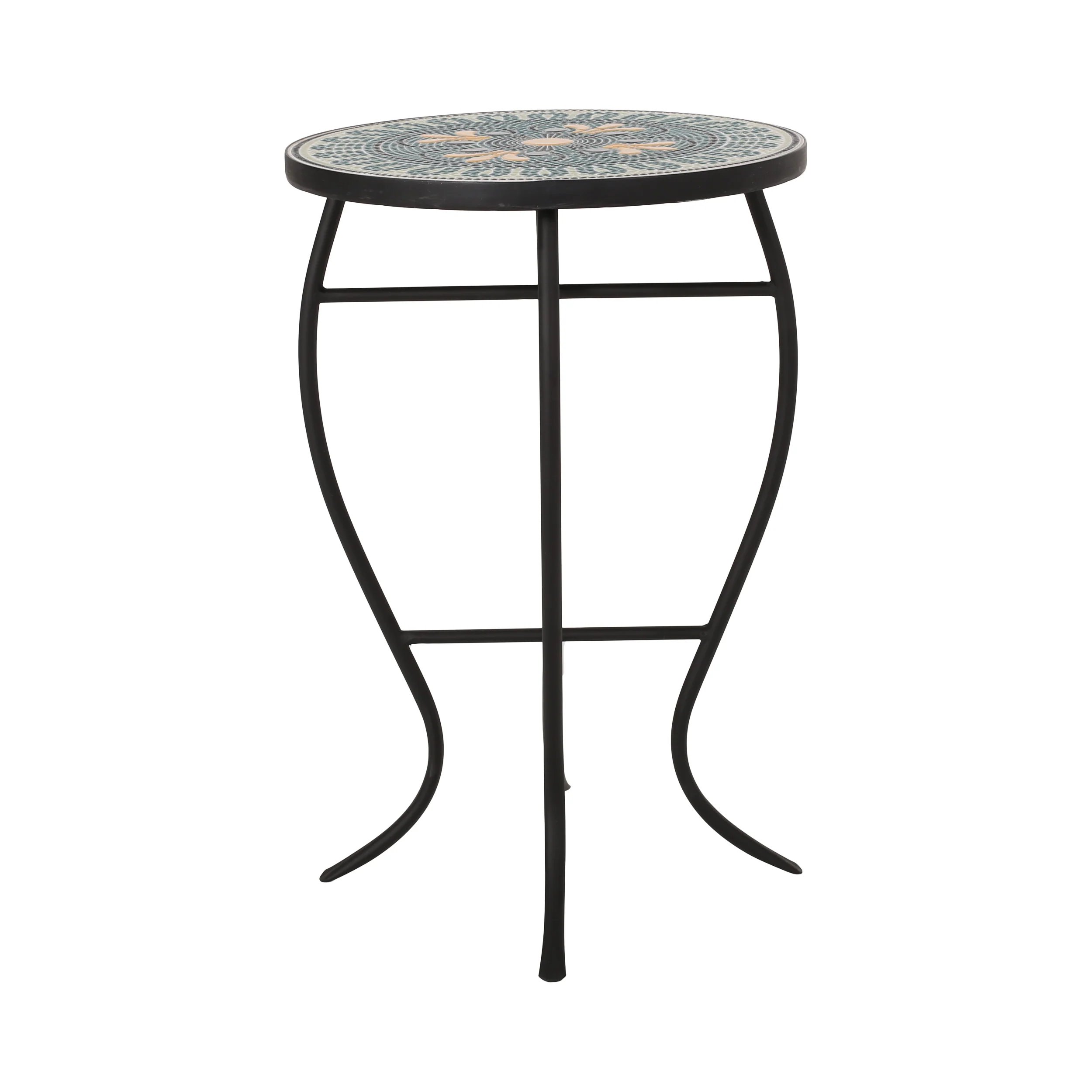 Jaki Outdoor Side Table with Tile Top - furnishings