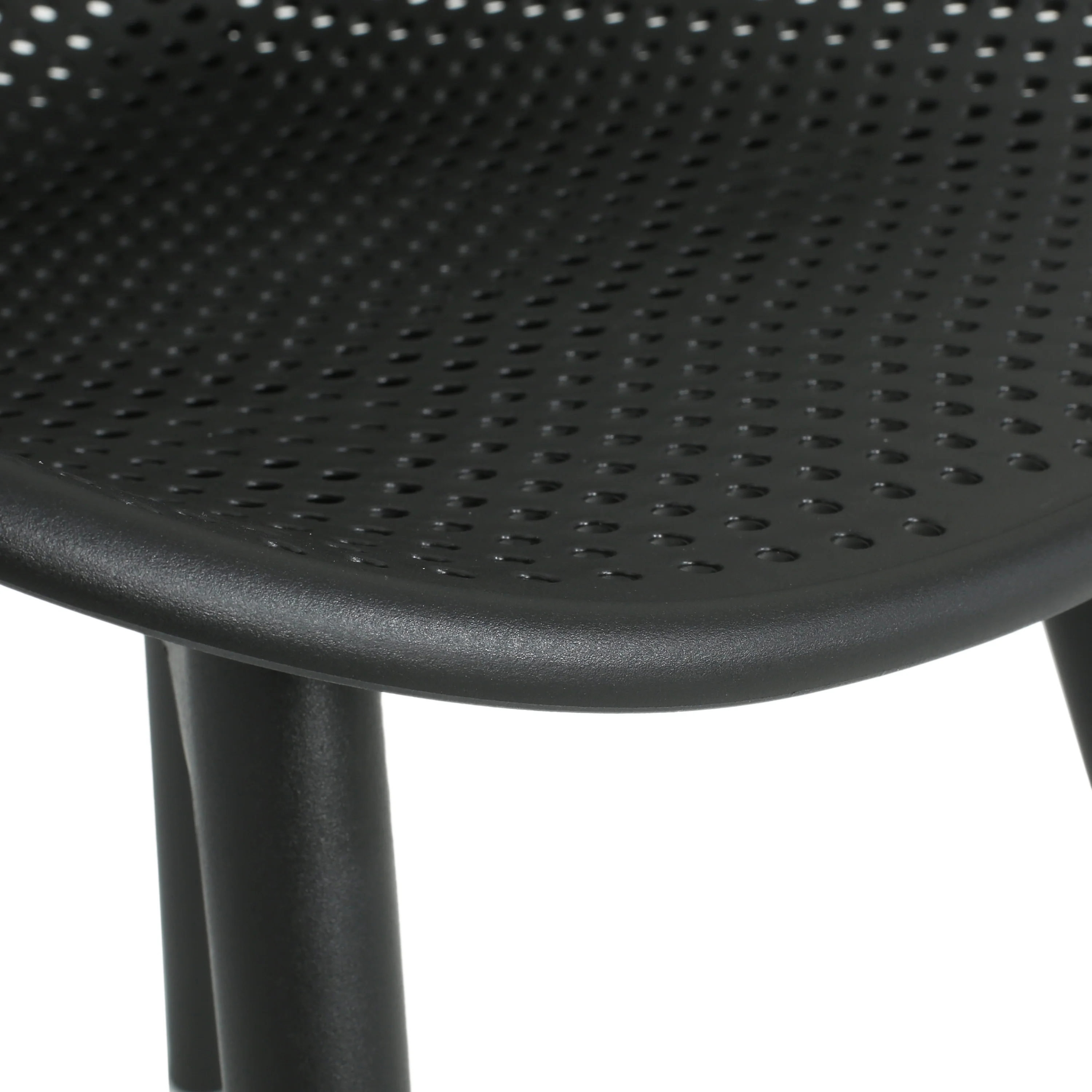 Indoor & Outdoor Polypropelene Plastic Gable Dining Chair, Set of 2 - furnishings