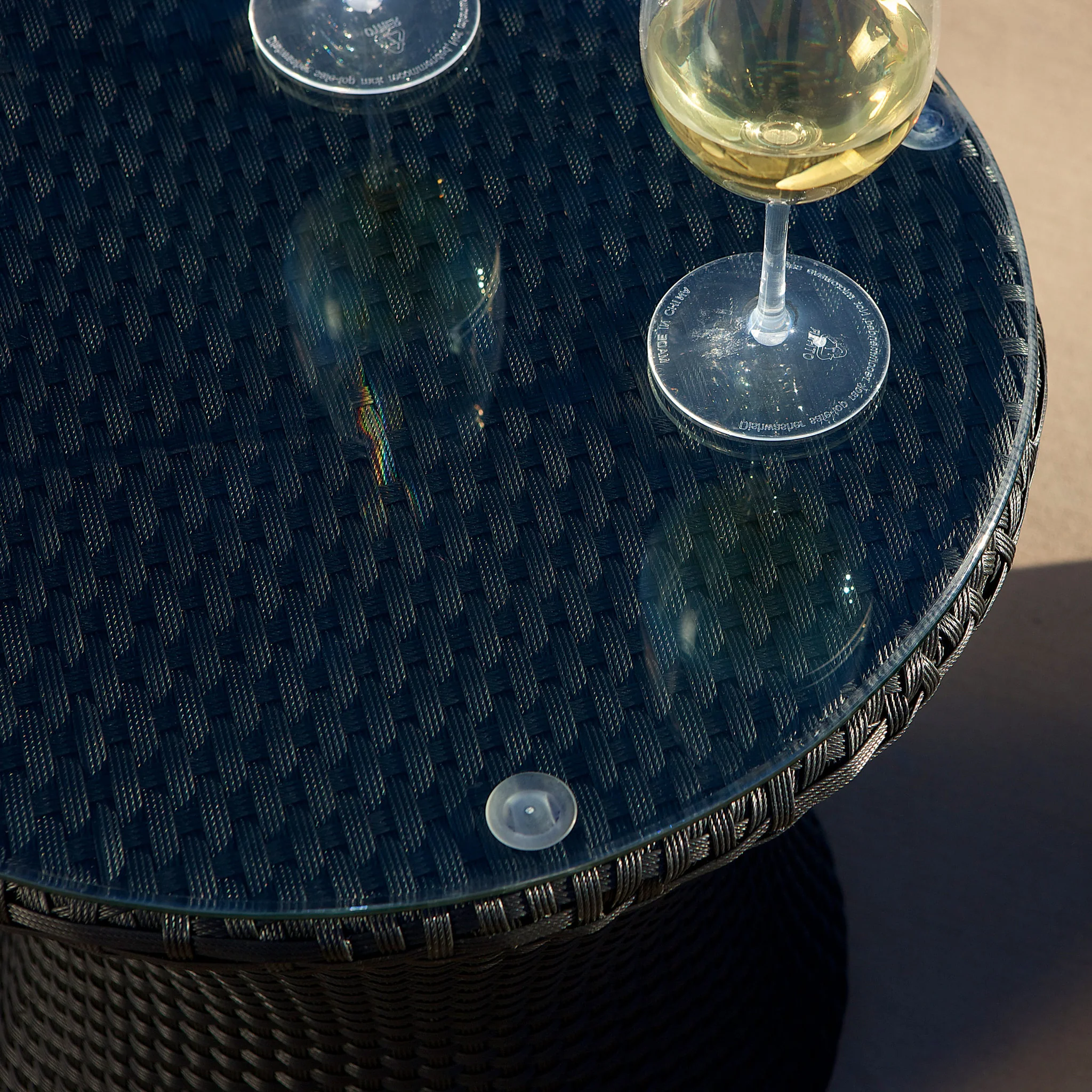 Pattaya 3pc Outdoor Black Wicker Chat Set - furnishings