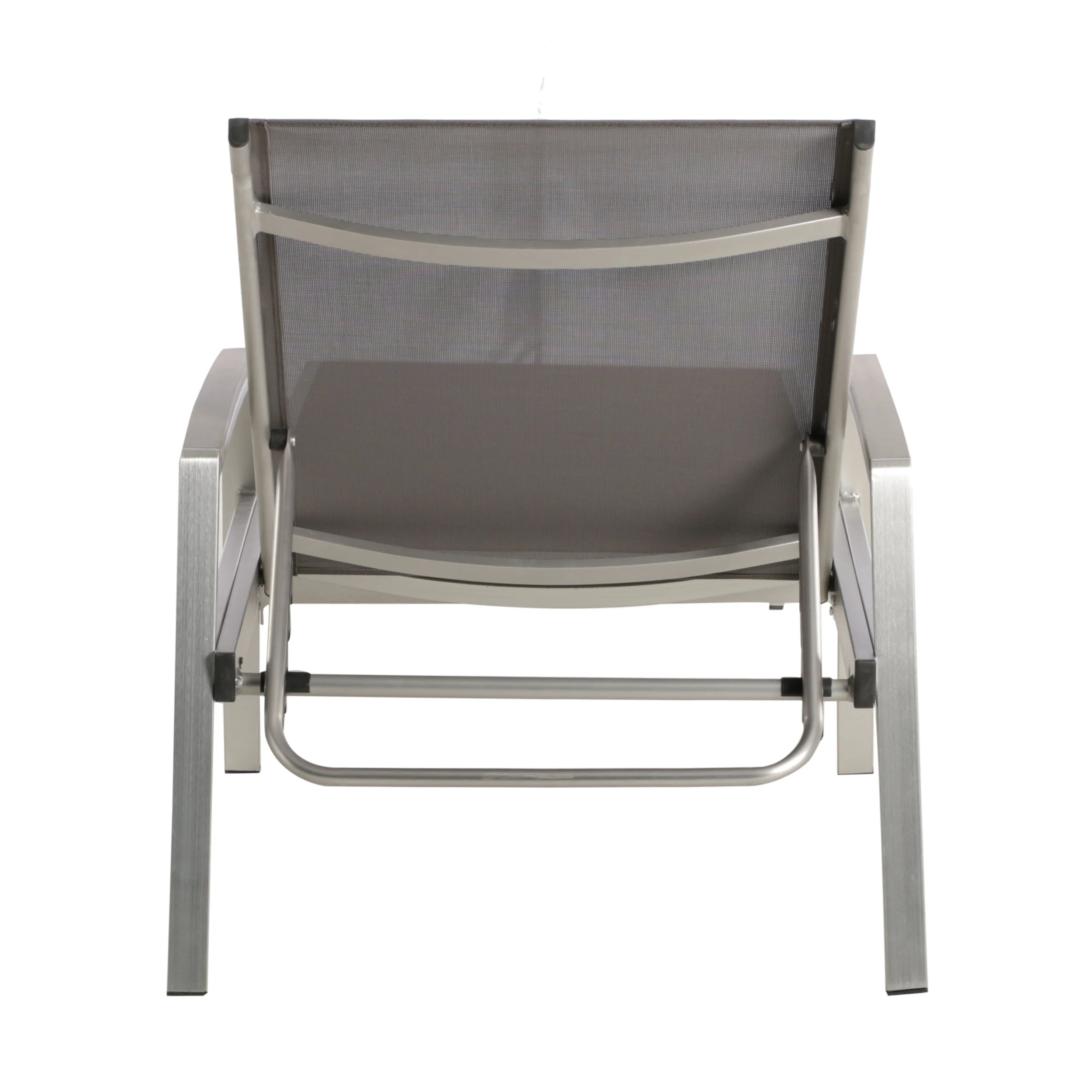 Joy Outdoor Mesh and Aluminum Chaise Lounge - furnishings