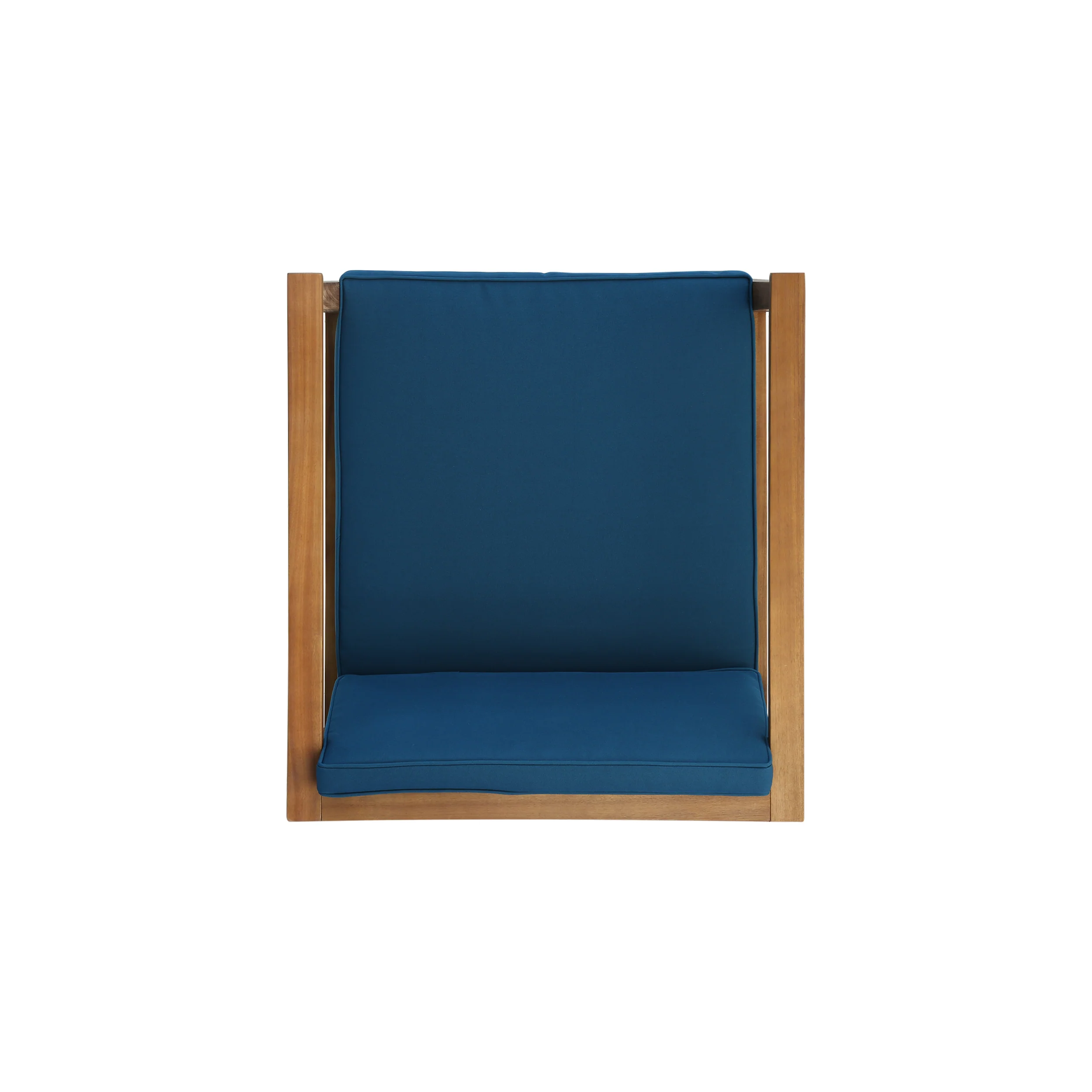 Thomson Outdoor Acacia Wood Club Chairs with Water-Resistant Cushions (Set of 4) - furnishings