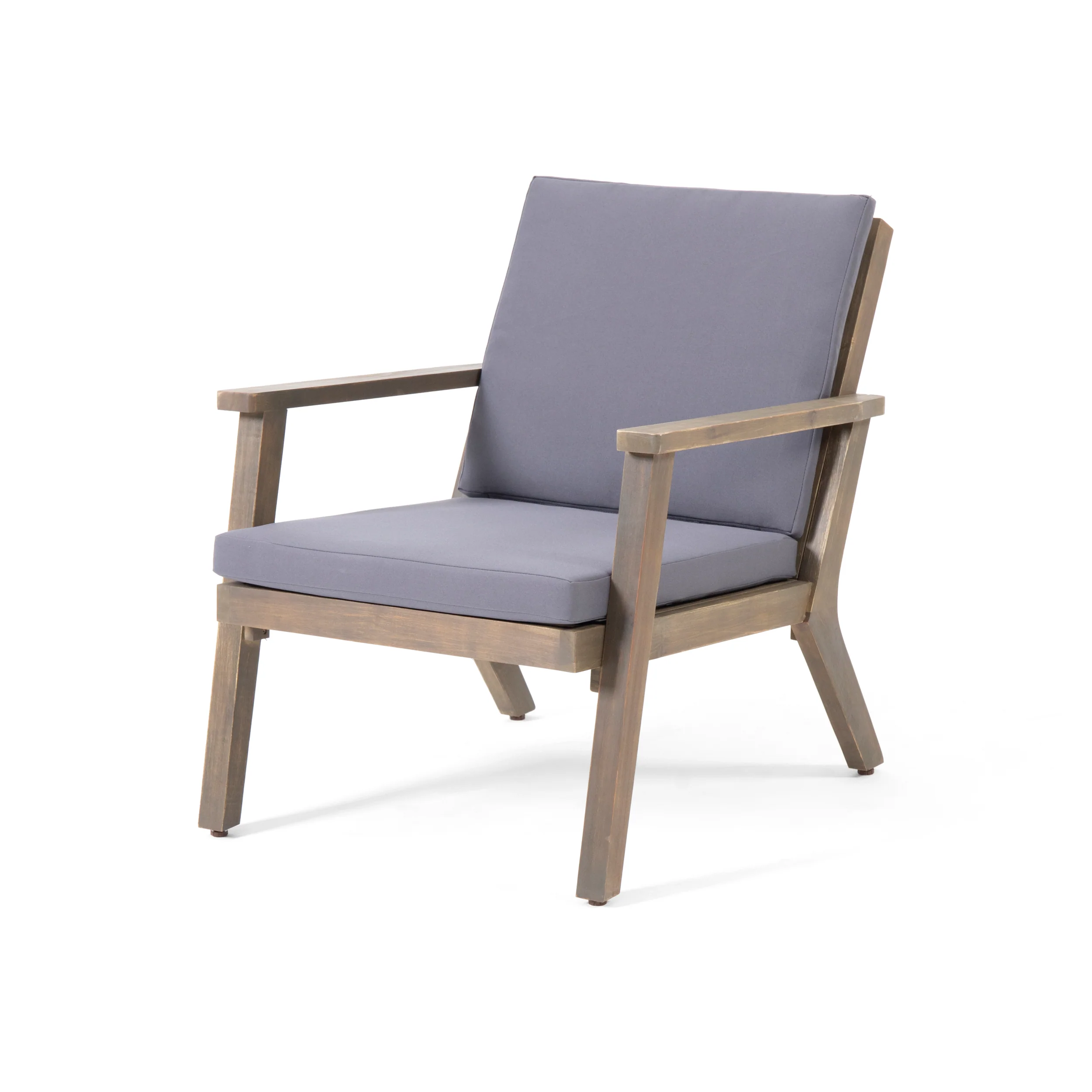 Avacyn Outdoor Acacia Wood 4 Seater Chat Set with Cushions - furnishings