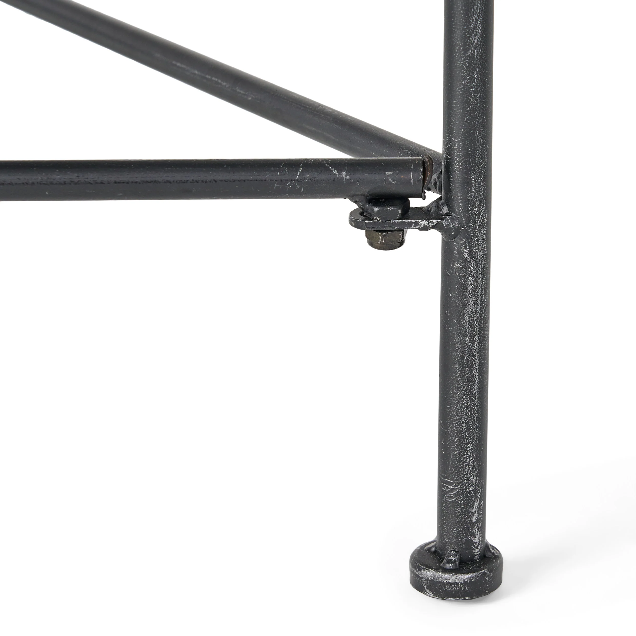 Kent Outdoor Black Iron Coffee Table - furnishings