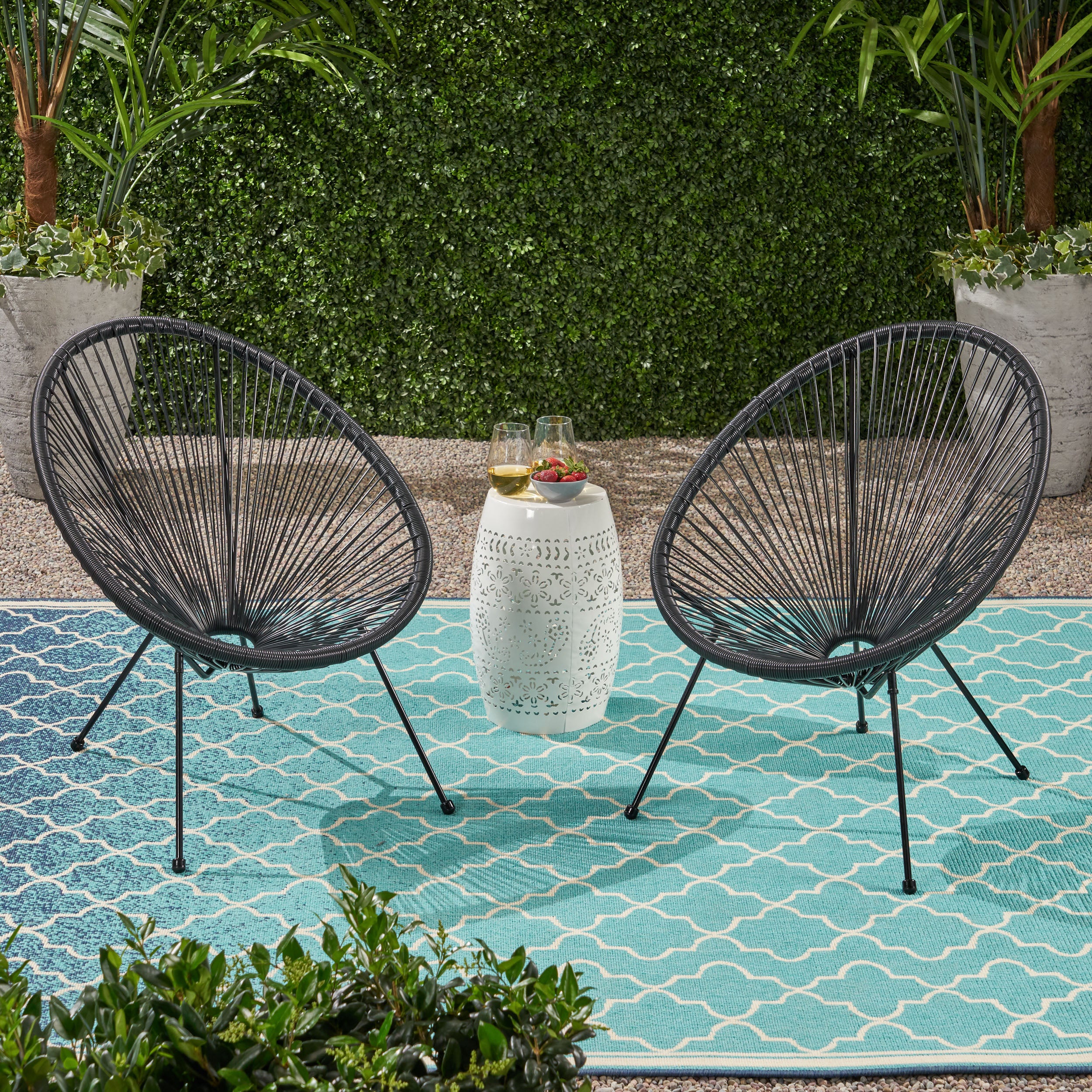 Major Outdoor Mexican String Weave Chair (Set of 2) - furnishings