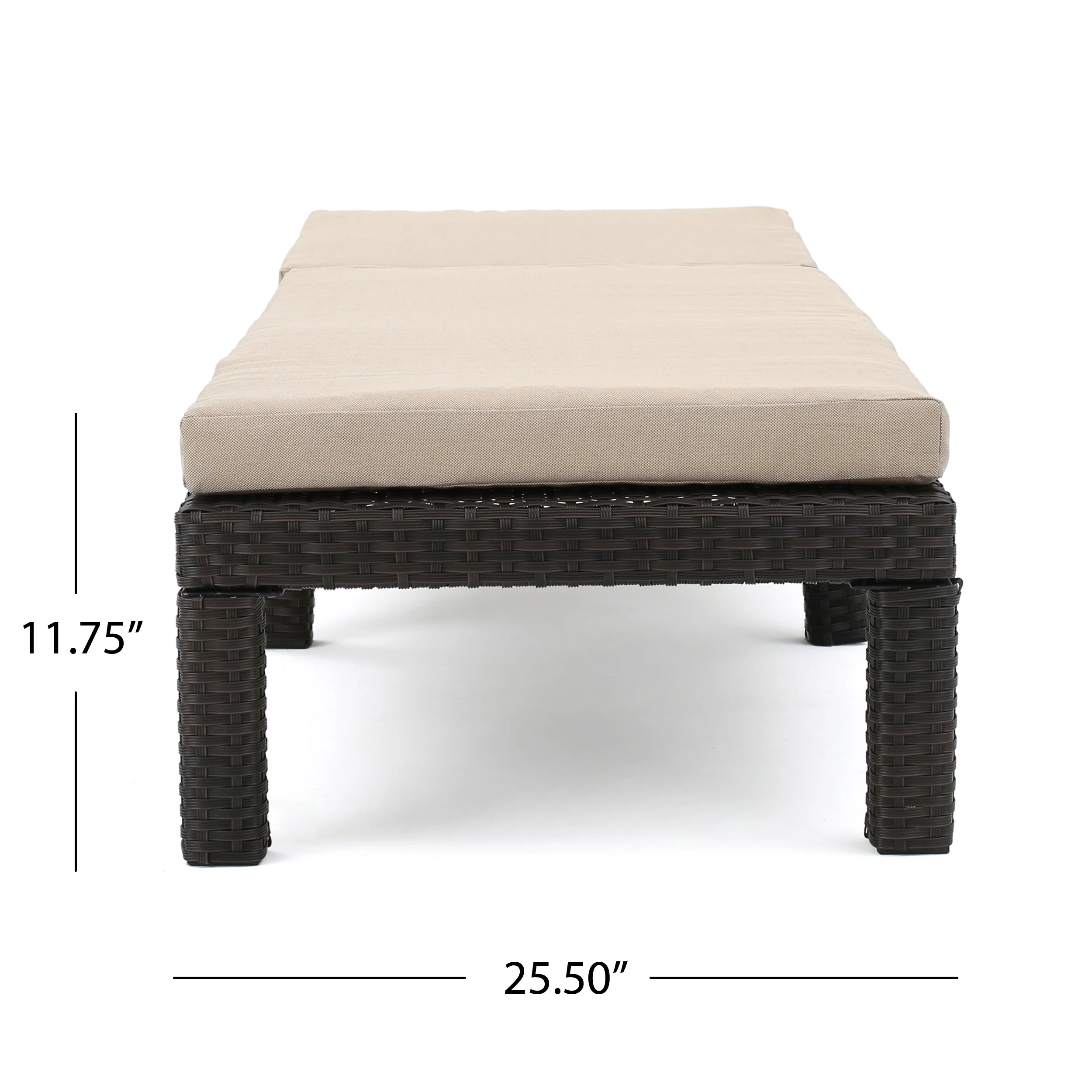 Feronia Outdoor 13 Pc Wicker Patio Set w/ Water Resistant Cushions - furnishings