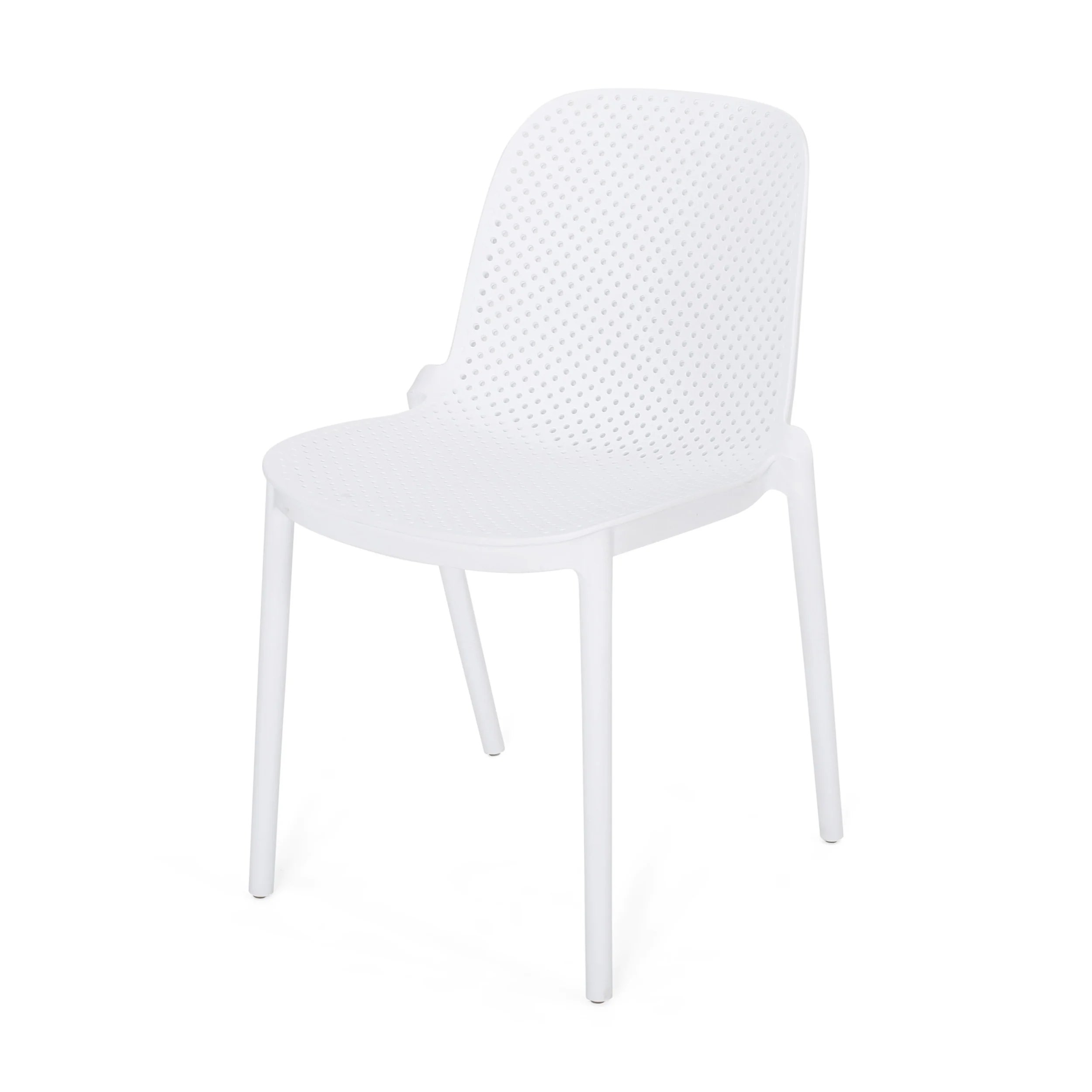 Edenton Outdoor Modern Stacking Dining Chair (Set of 2) - furnishings