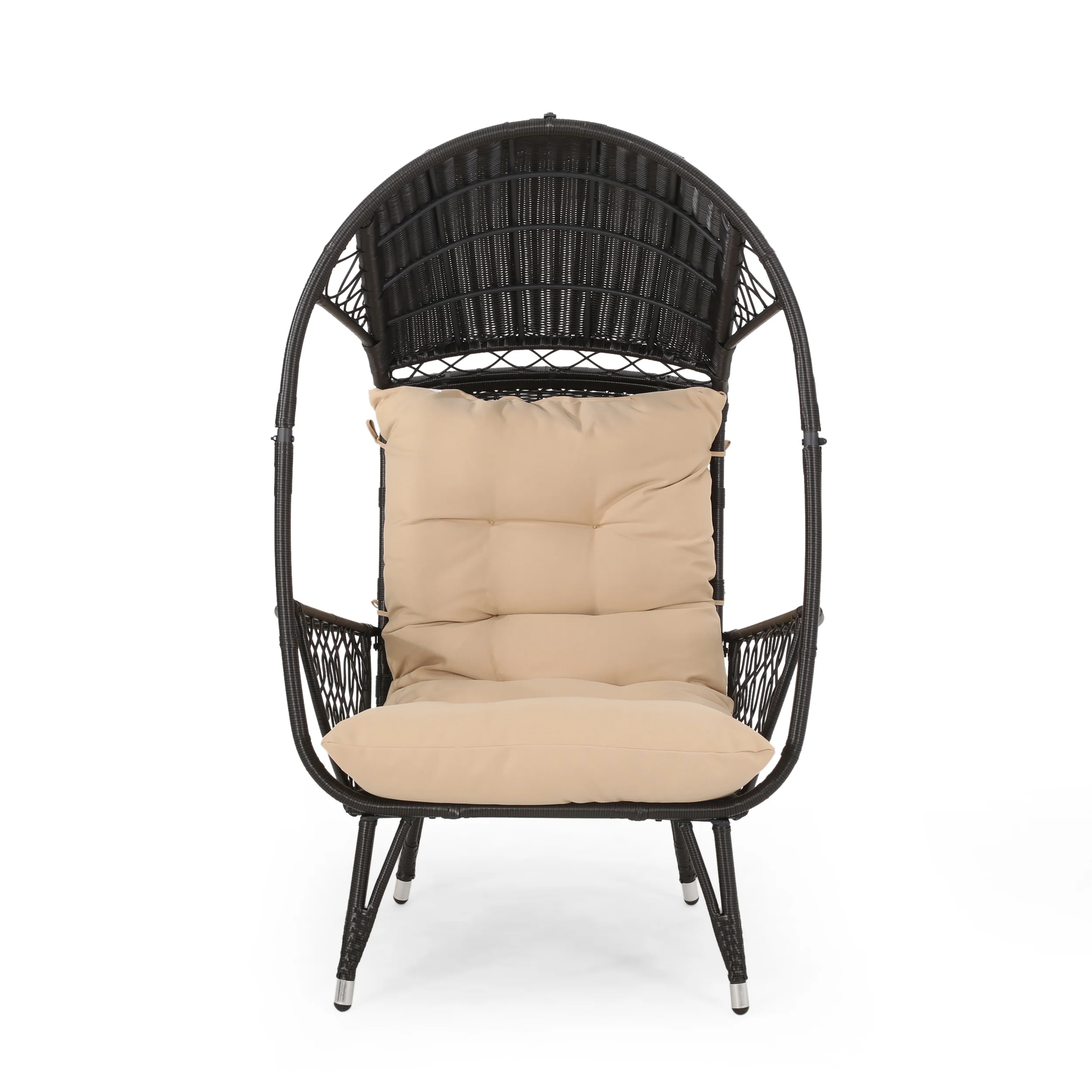 Primo Outdoor Wicker Freestanding Basket Chair - furnishings