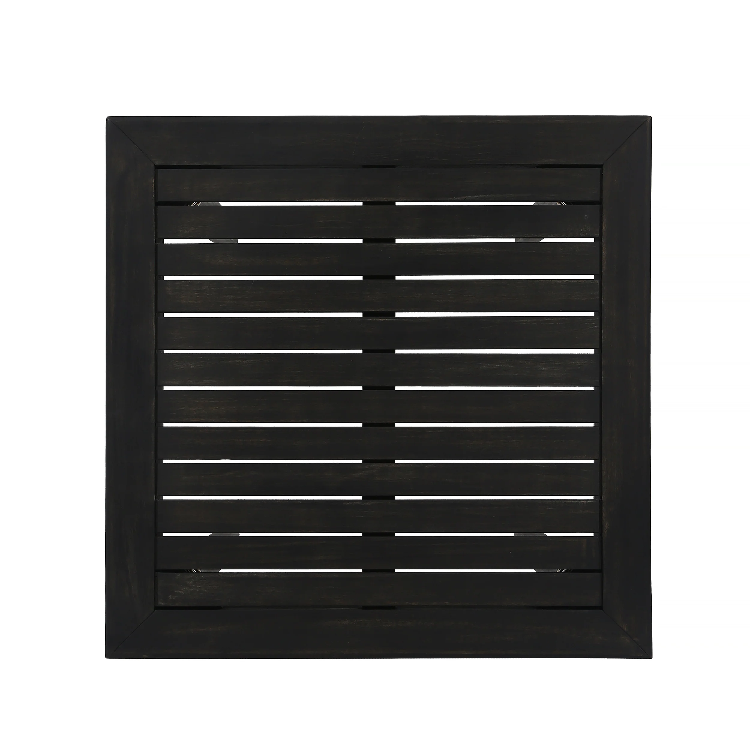 Teresa Outdoor Minimalist Acacia Wood Square Bar Table - furnishings