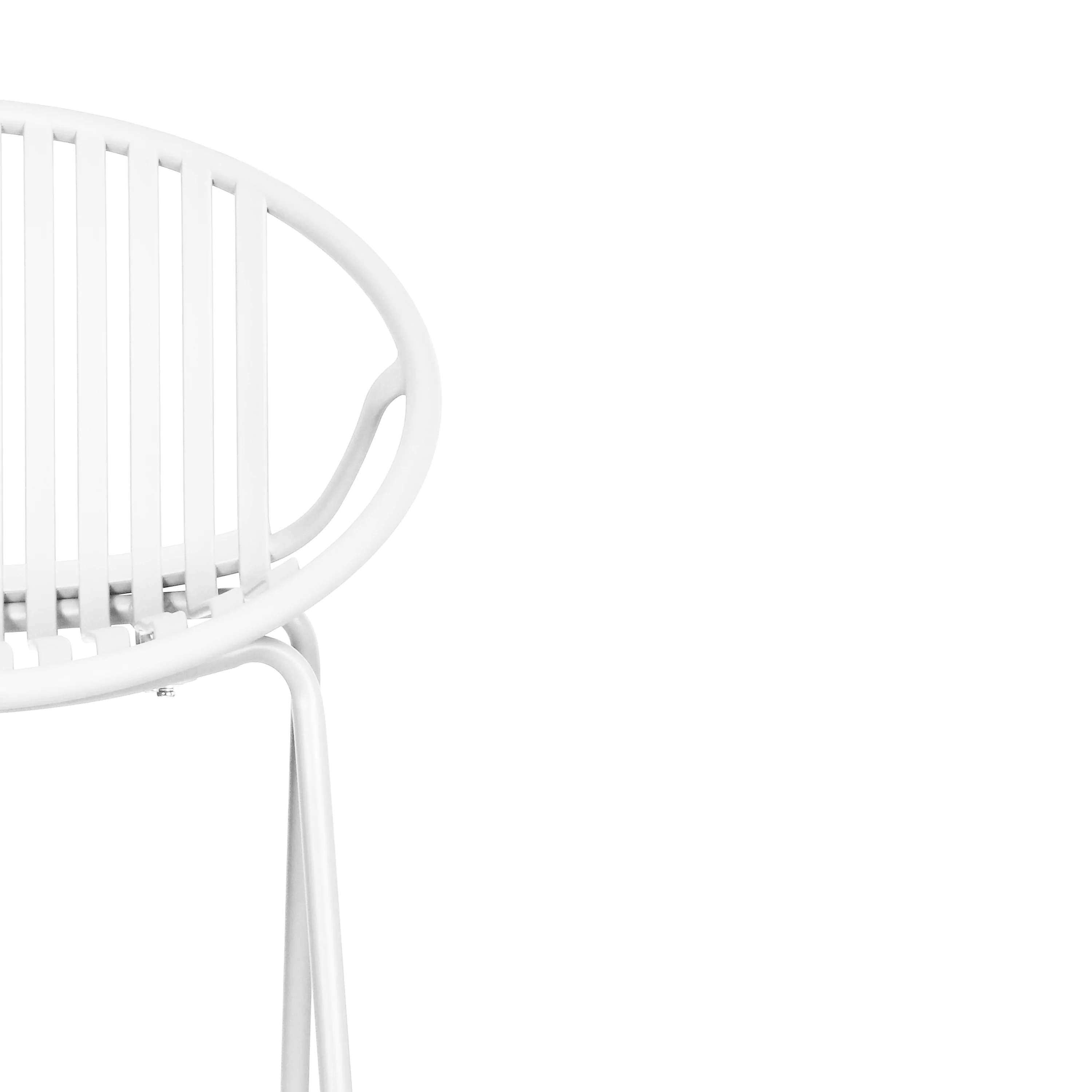 Hespera Patio Dining Chairs with Metal Legs & Breathable Plastic Backrest - furnishings