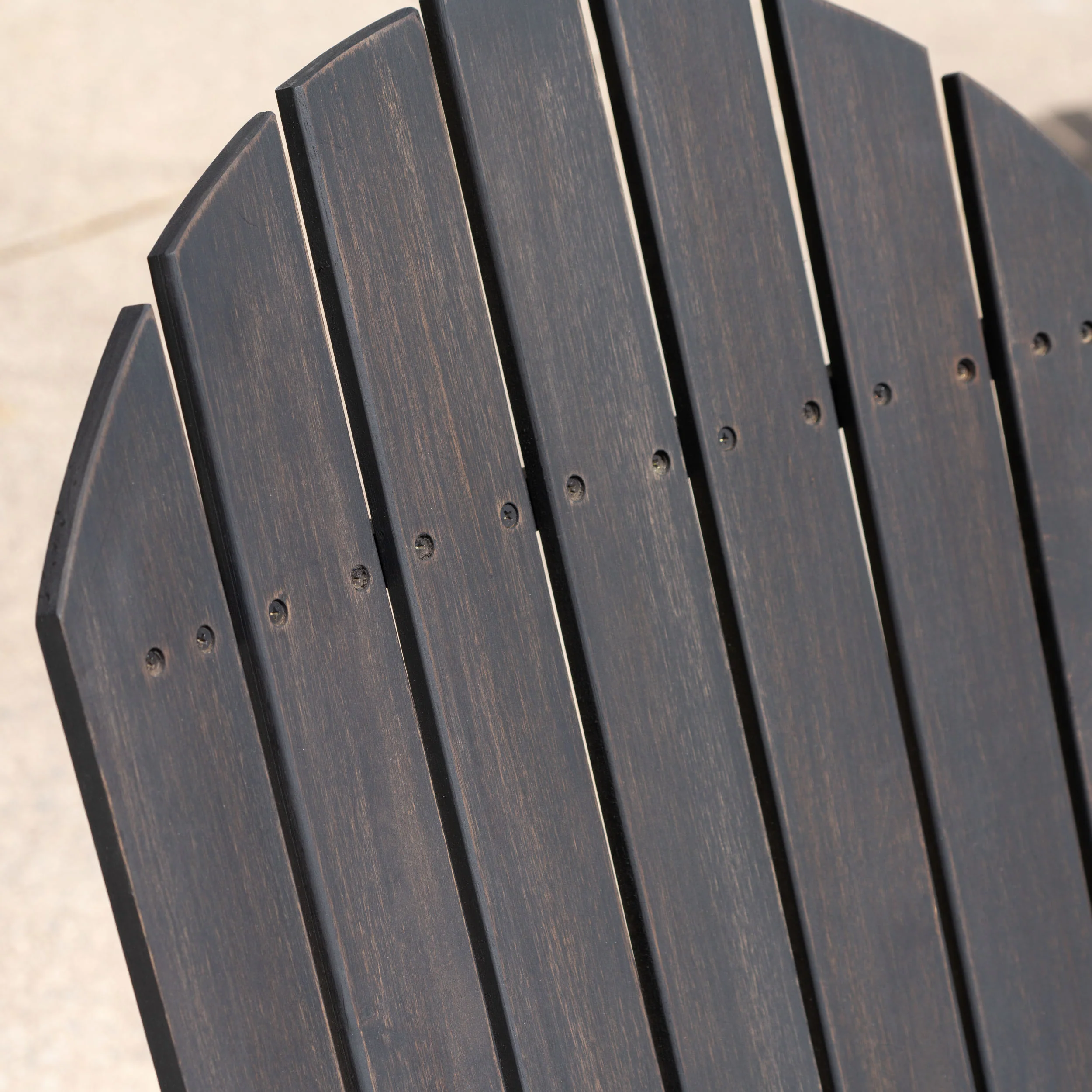 Belfast Outdoor Acacia Wood 5 Piece Adirondack Rocking Chair and Fire Pit Set - furnishings