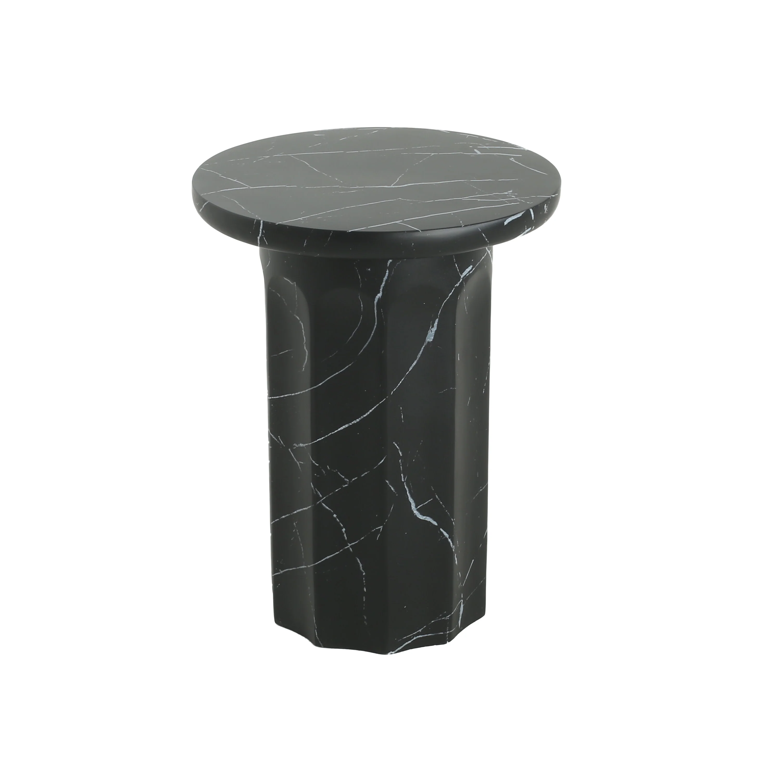 Briare Outdoor Round Concrete Side Table - furnishings