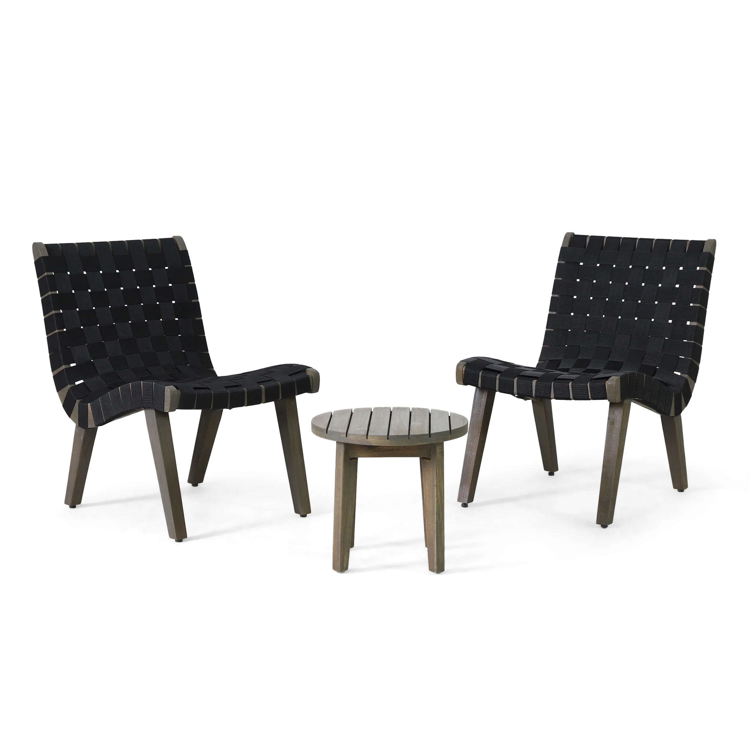 Ocilla Outdoor Rope Weave Chat Set - furnishings