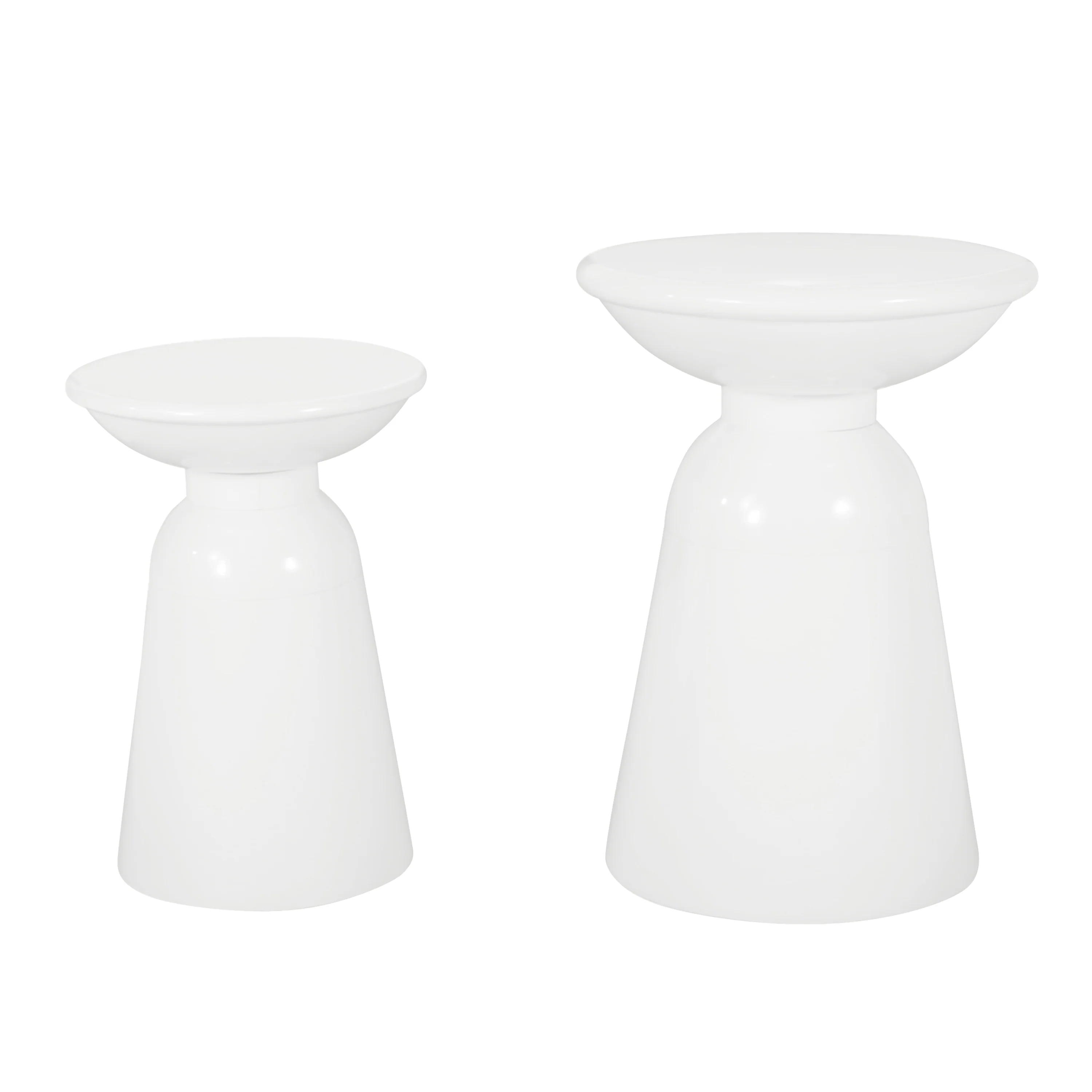 Soto Outdoor Metal Side Tables, Set of 2 - furnishings