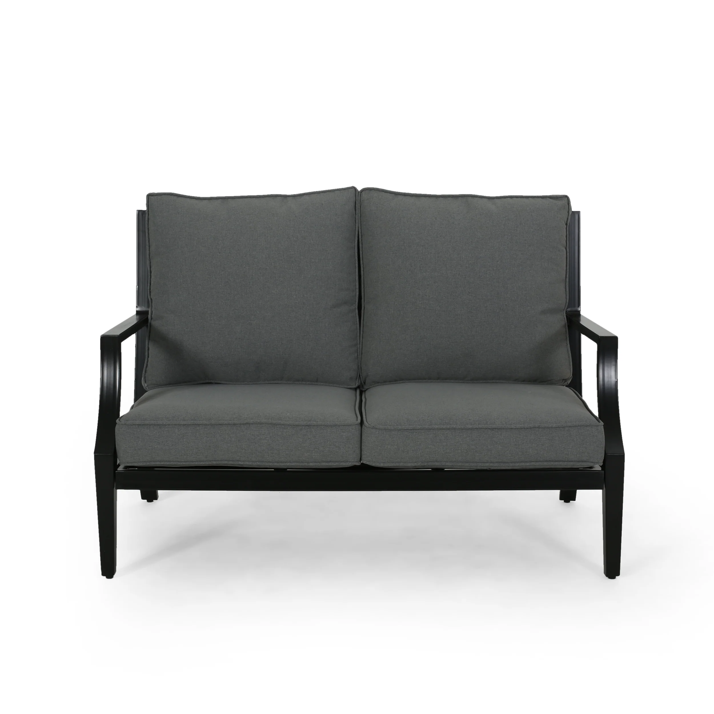 Carlson Diego Outdoor Aluminum Loveseat and Coffee Table Set - furnishings