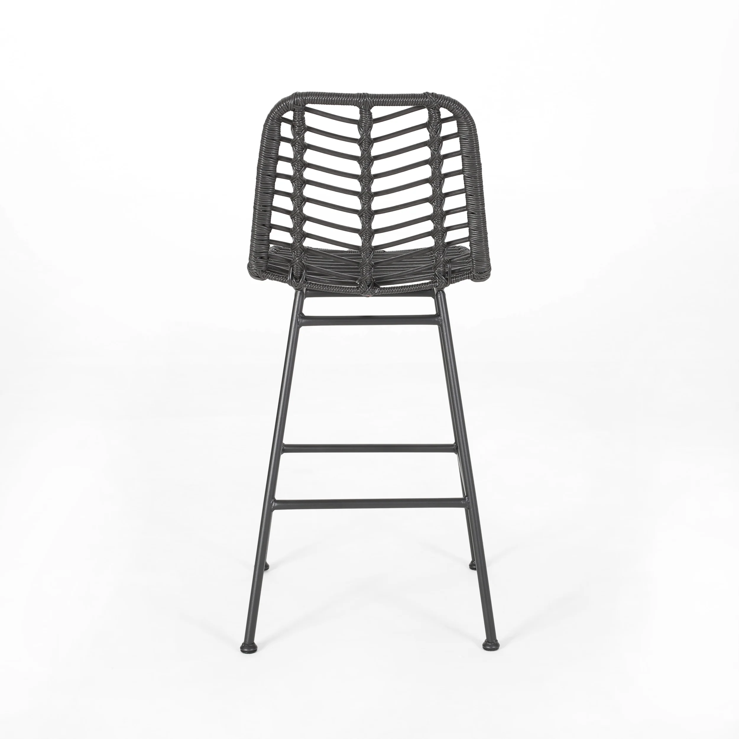Jessie Outdoor Wicker Barstools (Set of 2) - furnishings