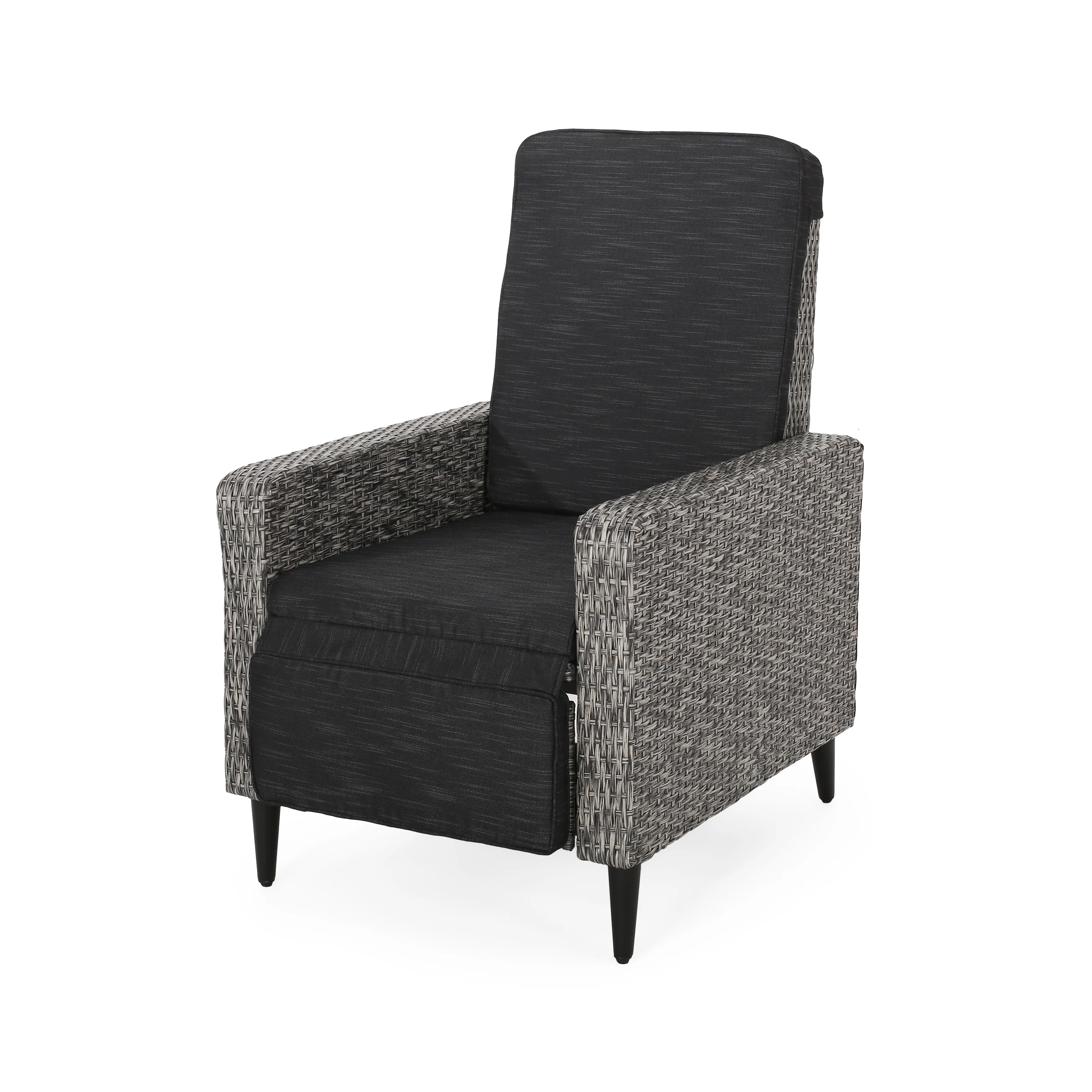 Fircrest Outdoor Wicker Recliner - furnishings