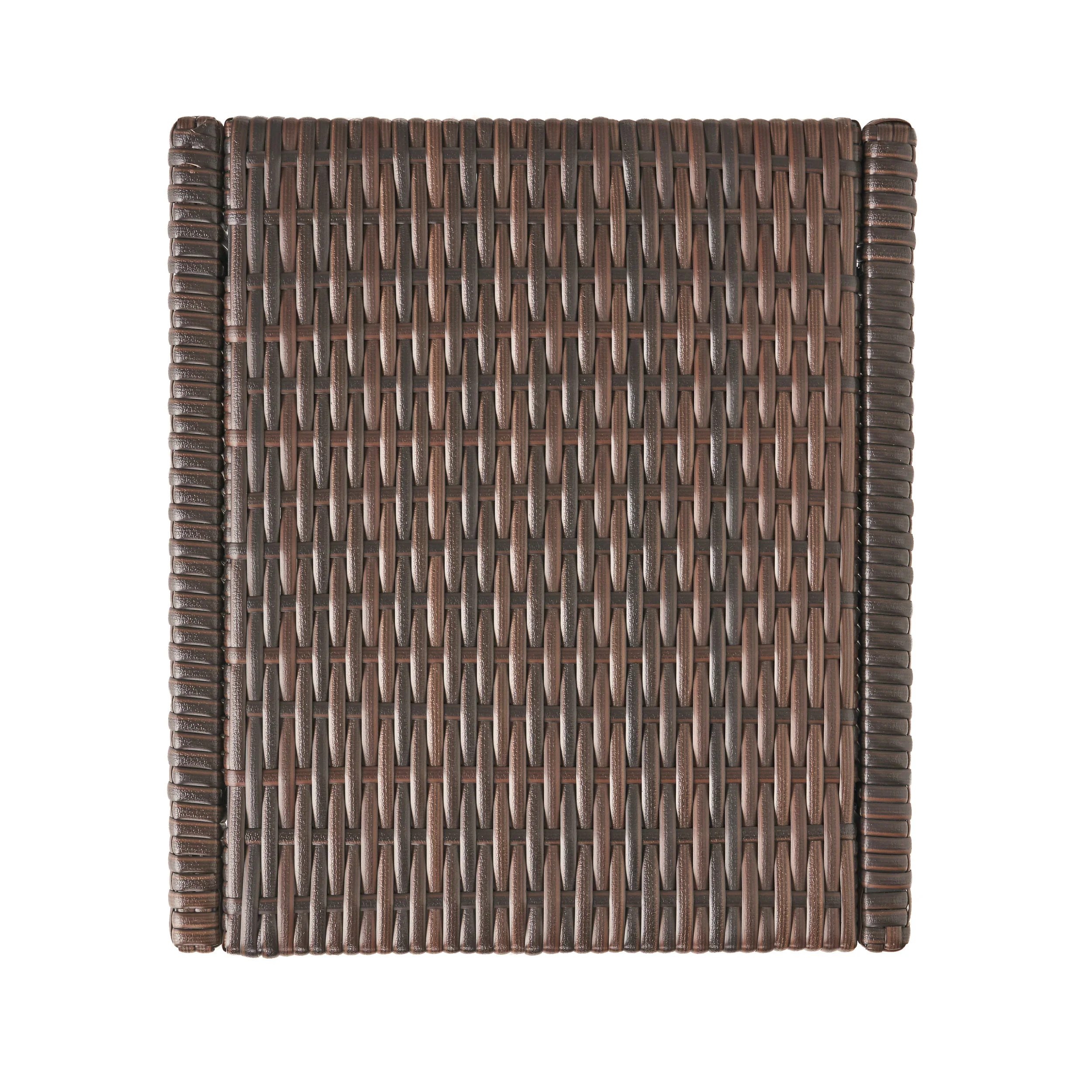 Forrest Outdoor Wicker C-Shaped Side Table - furnishings