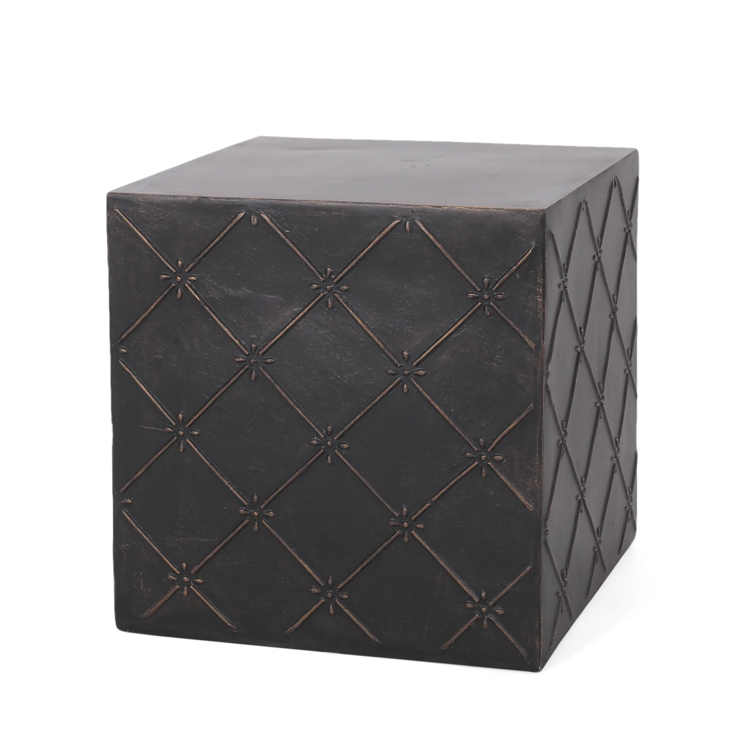 Baxton Outdoor Lightweight Concrete Side Table - furnishings