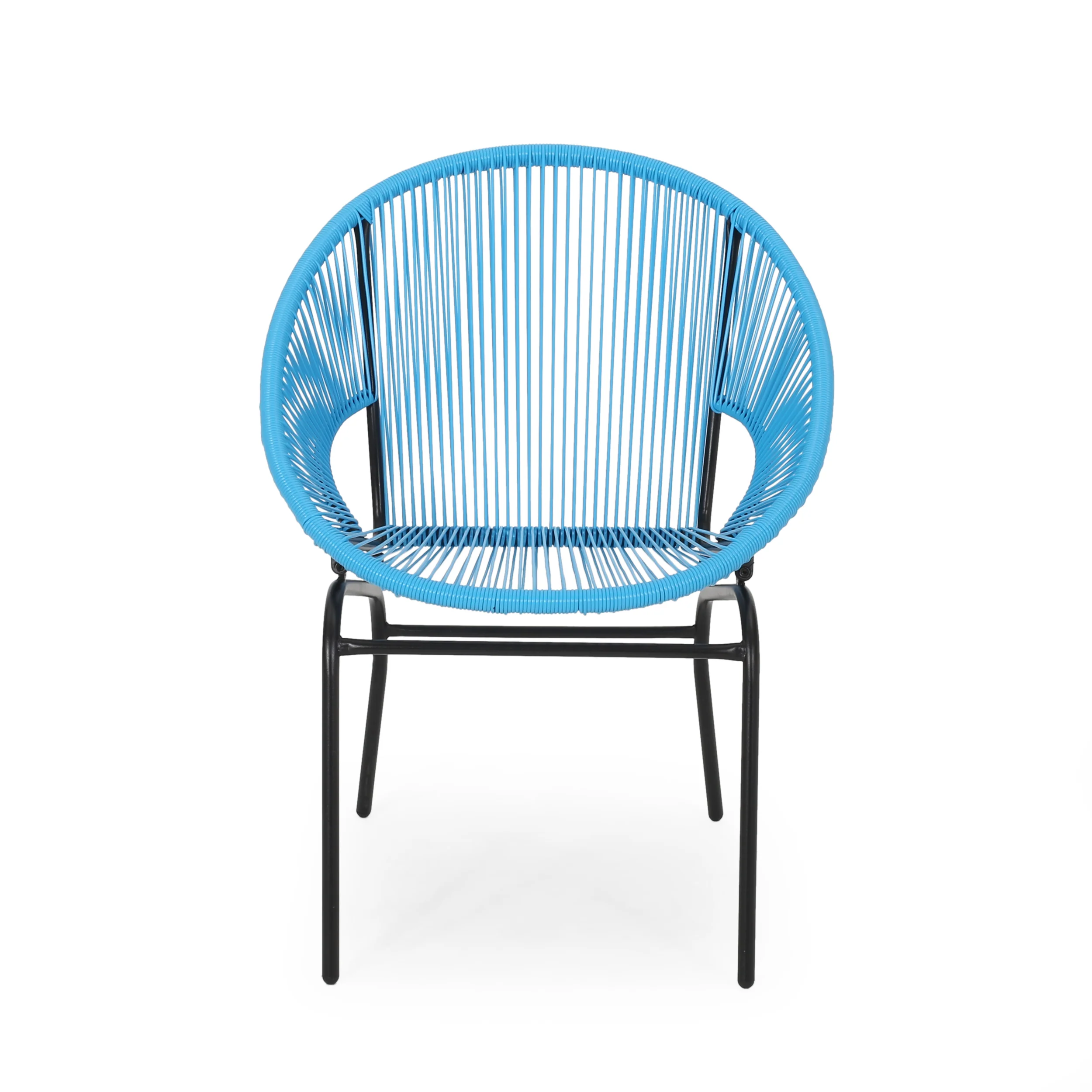 Chrissy Outdoor Modern 2 Seater Faux Rattan Chat Set - furnishings