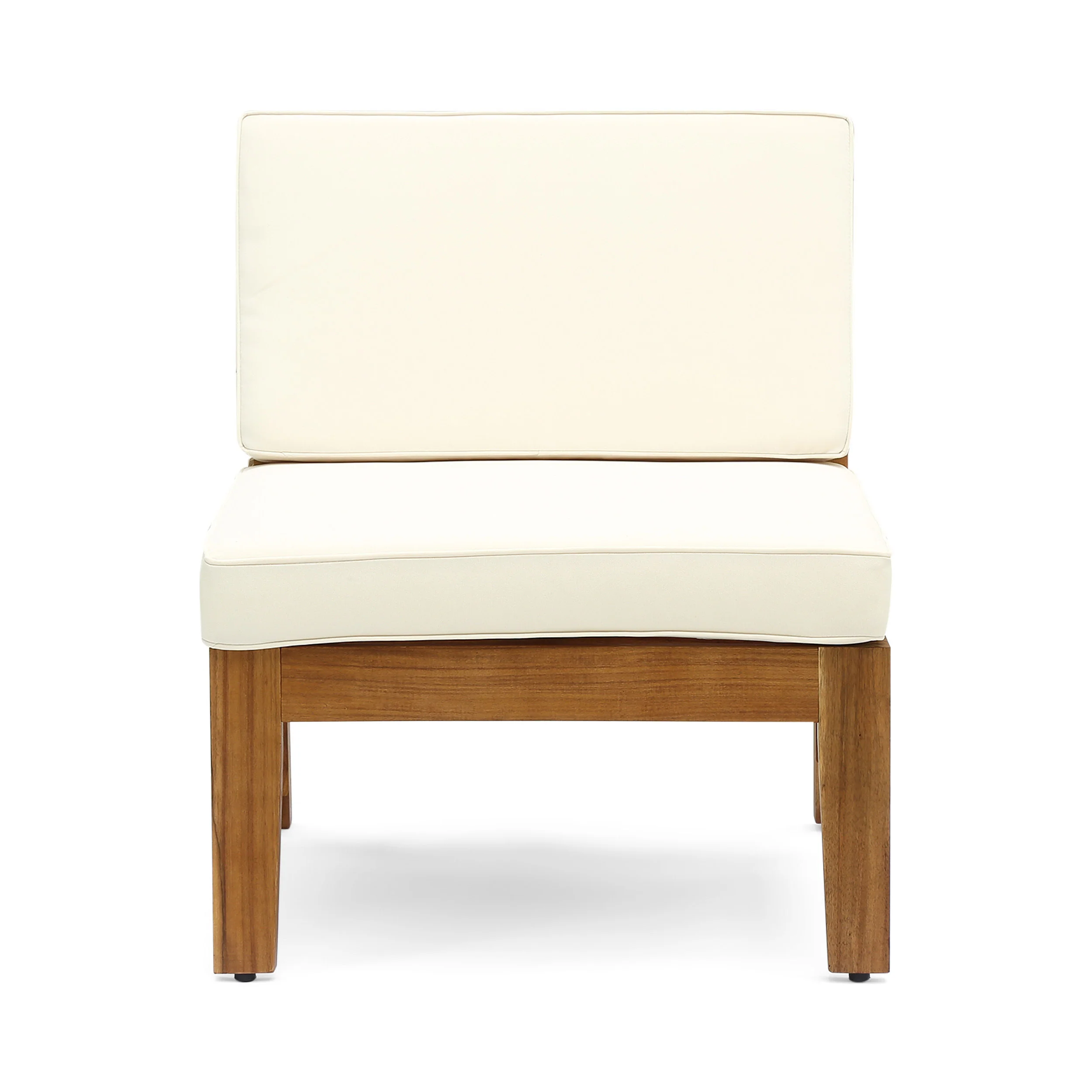 Giselle Outdoor Acacia Wood 7 Seater Sectional Sofa and Loveseat Set with Coffee Table - furnishings