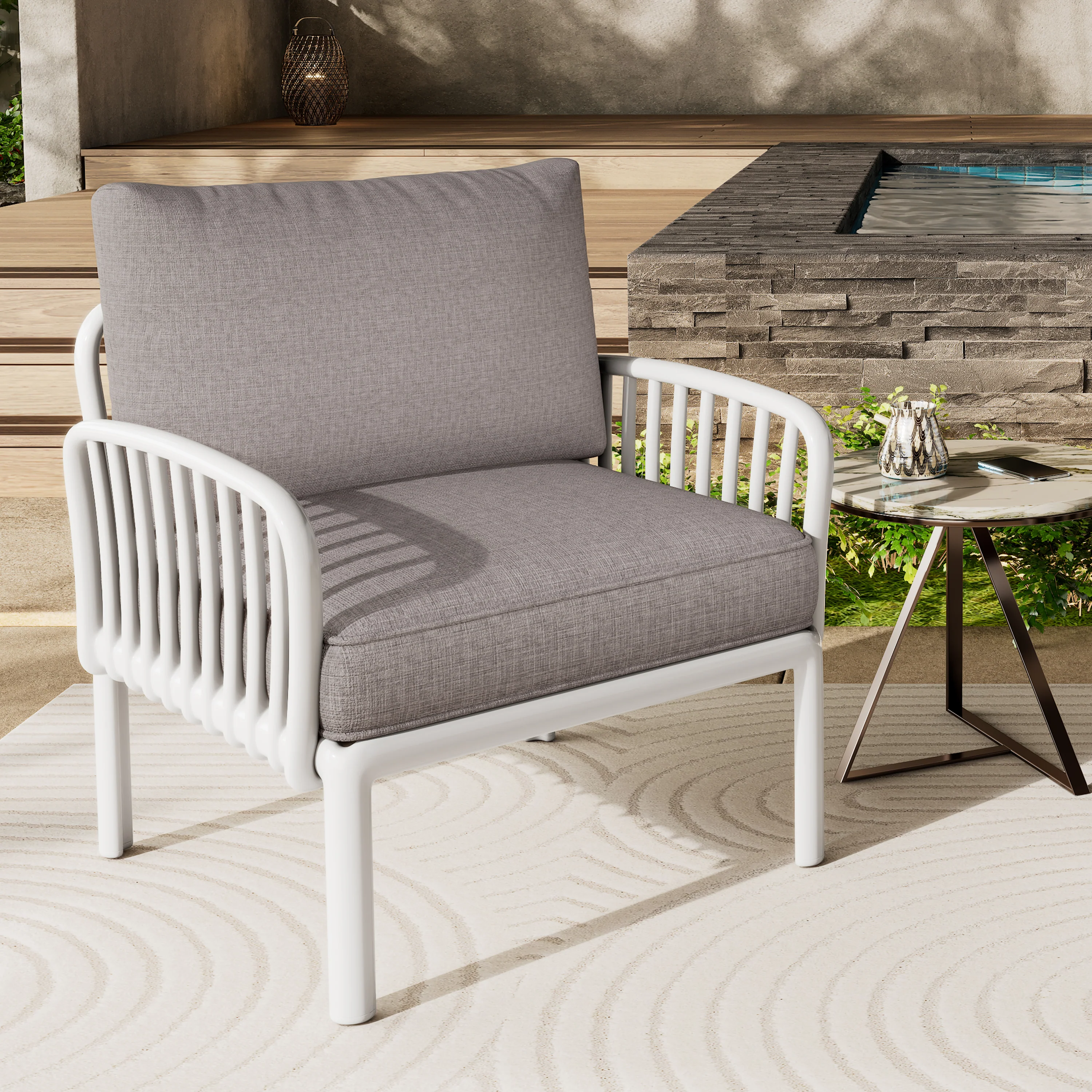 Peregri Outdoor Patio Upholstered Chair - furnishings