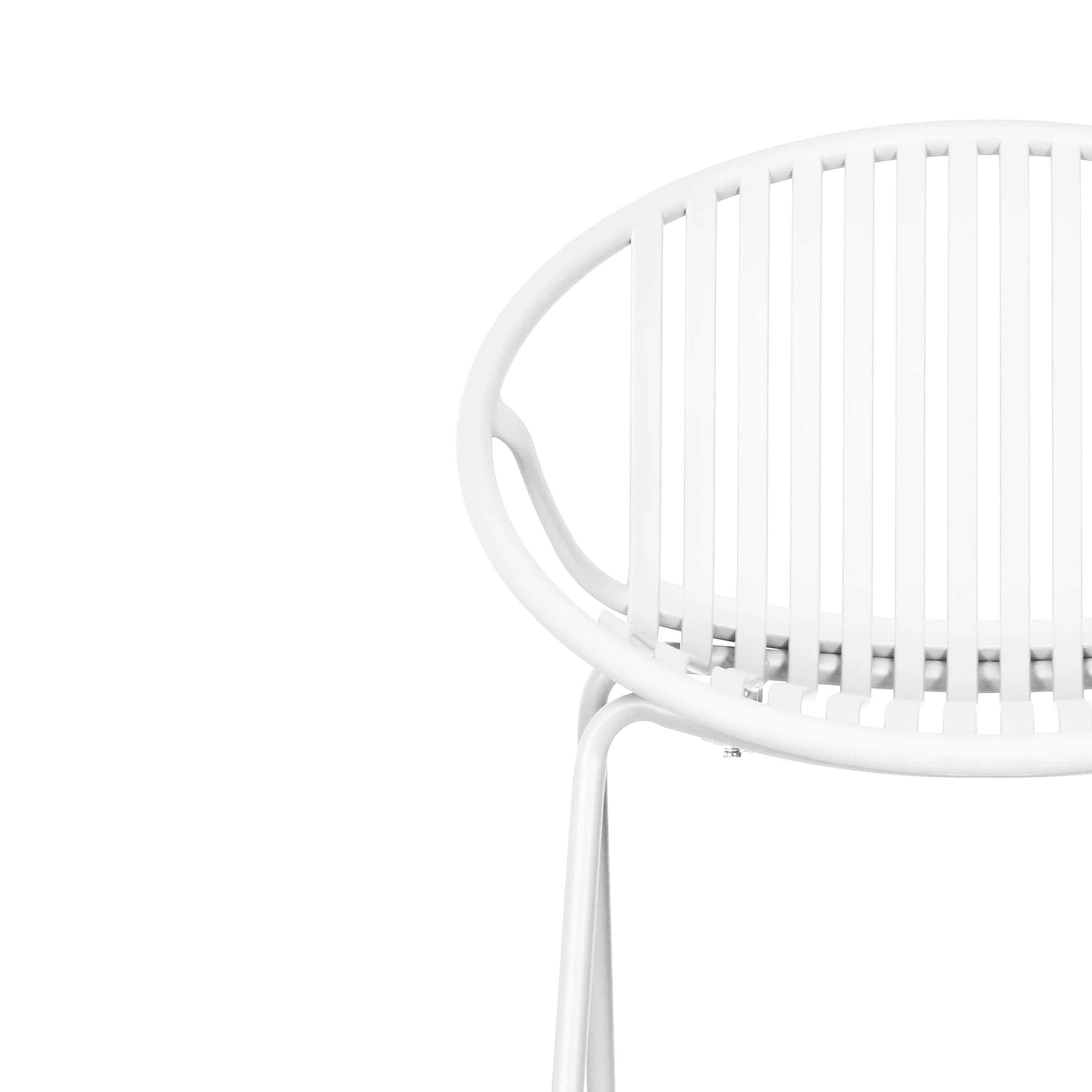 Hespera Patio Dining Chairs with Metal Legs & Breathable Plastic Backrest - furnishings