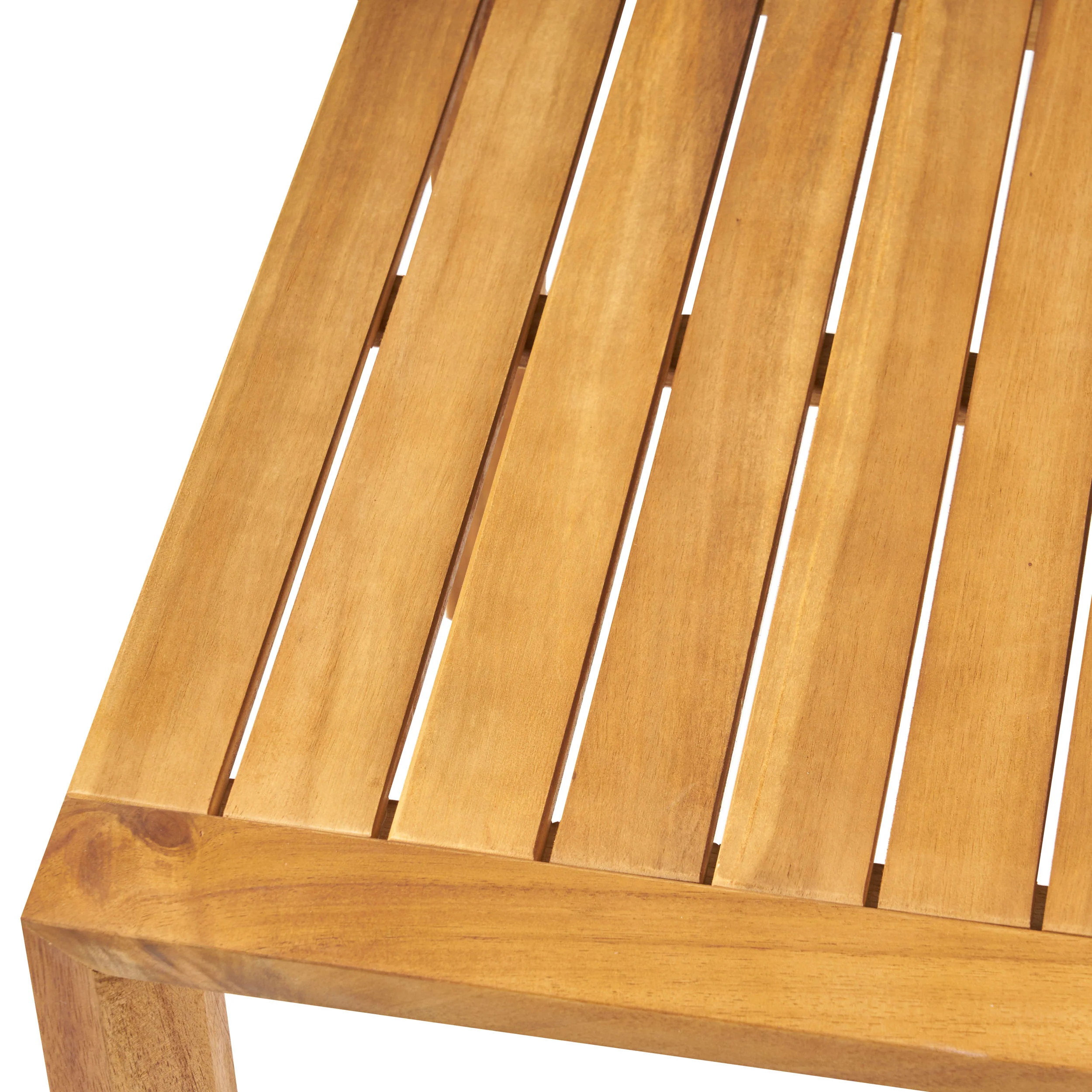 Nick Outdoor 6 Seater Acacia Wood Extended Chat Set - furnishings