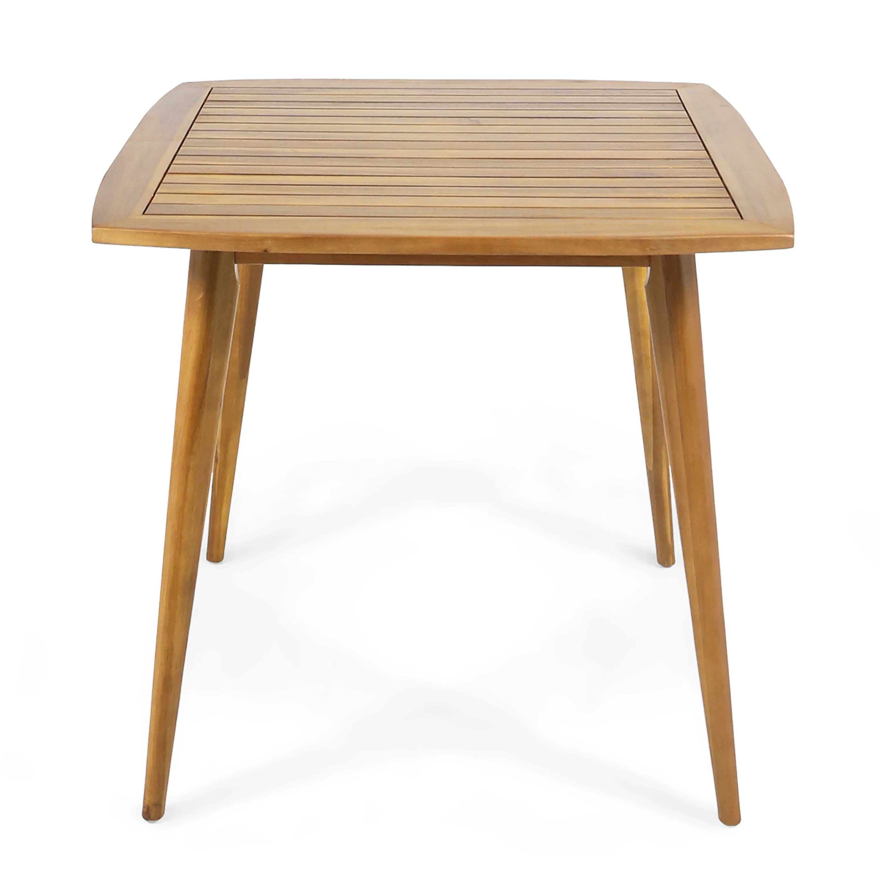 Stanford Outdoor Square Acacia Wood Dining Table with Straight Legs - furnishings