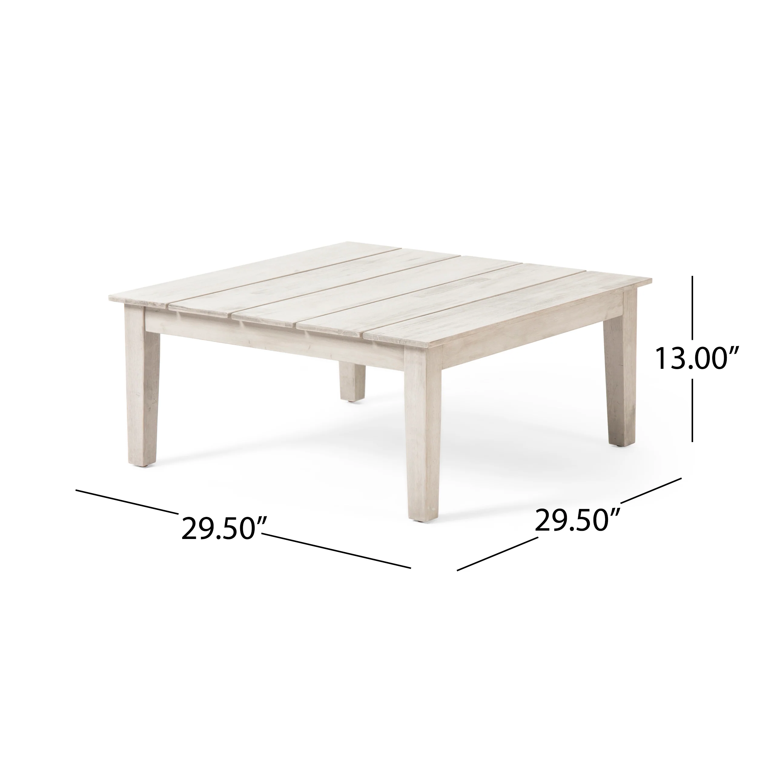 Bernietta Outdoor Acacia Wood Coffee Table - furnishings