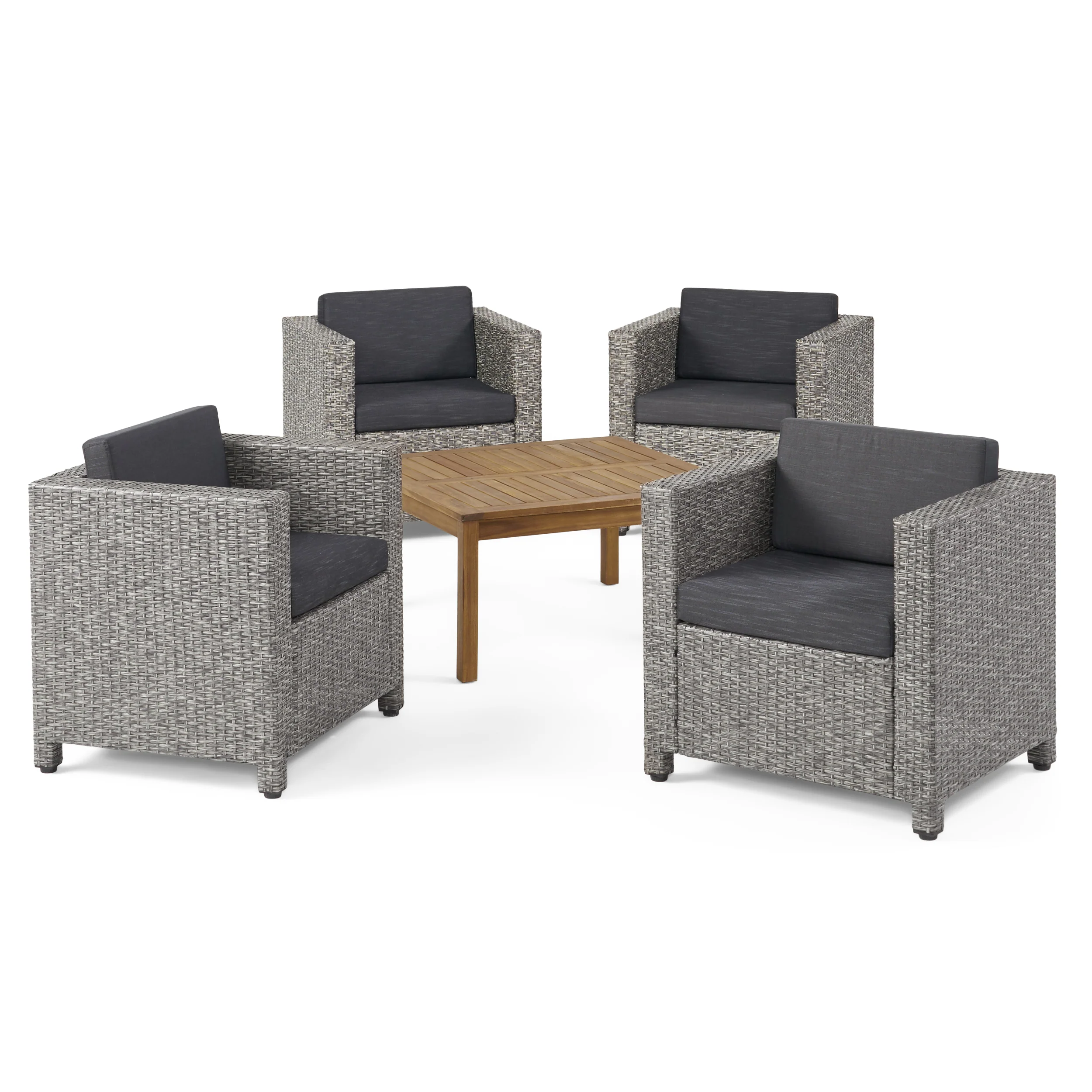 Venice 4-Seater Outdoor Chat Set with Coffee Table - furnishings
